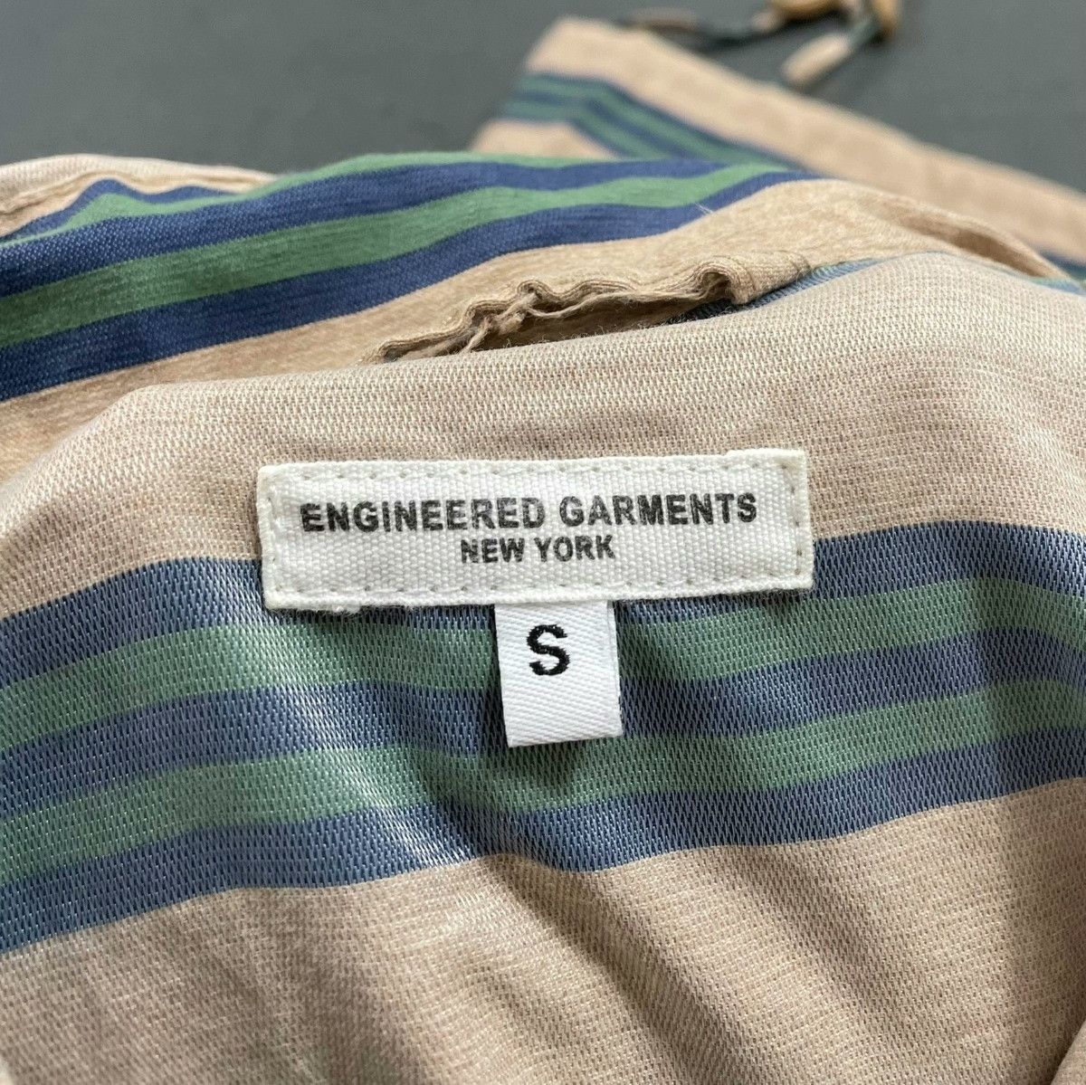 Engineered Garments Engineered Garments EG Striped Hooded Jacket Size US S / EU 44-46 / 1 - 6 Thumbnail