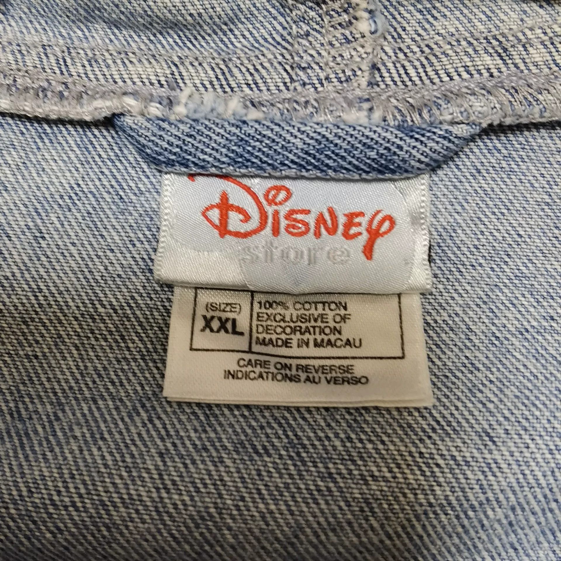 Vintage Vintage 90s Disney Winnie Pooh Denim Hoodie Size US XXL / EU 58 / 5 - 6 Thumbnail