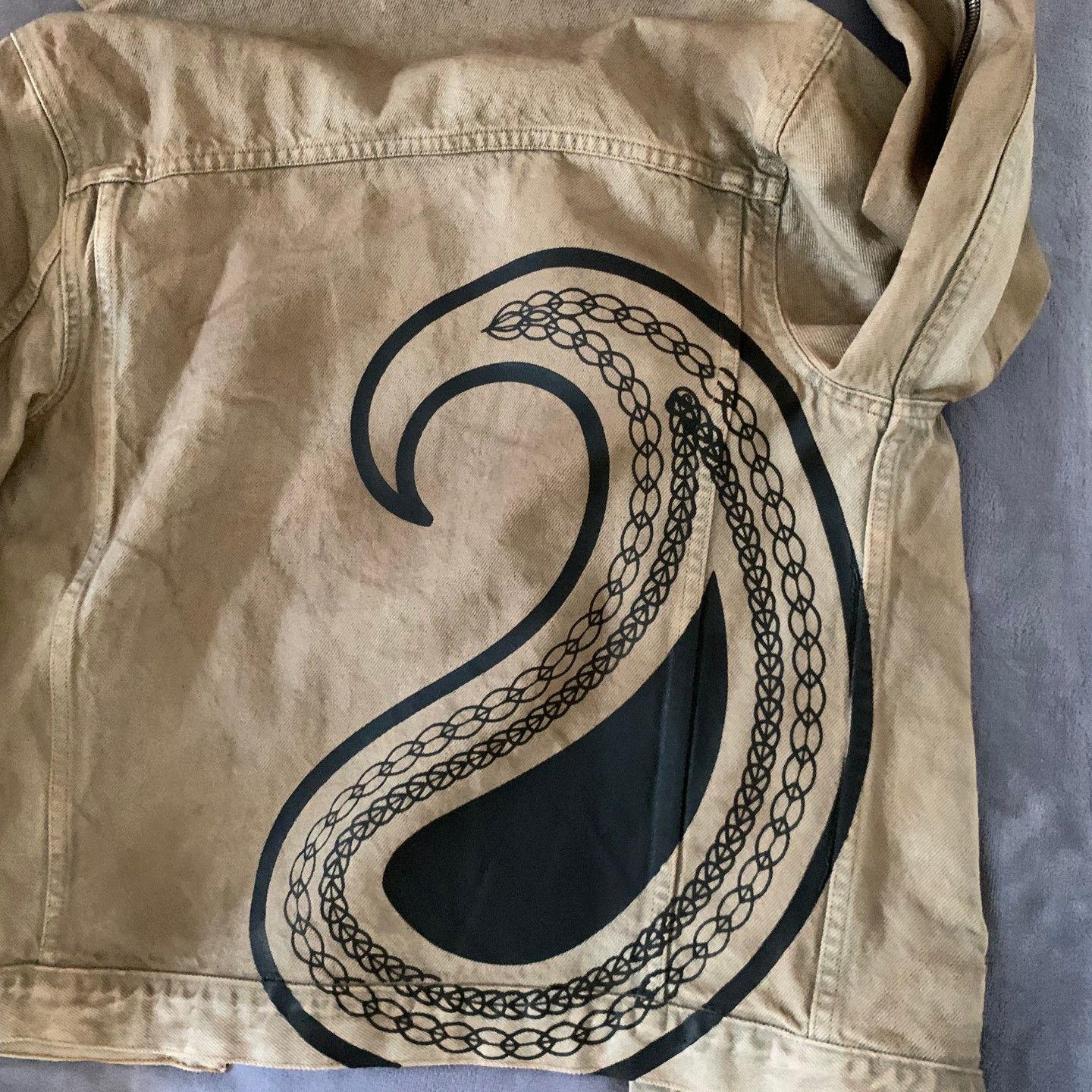 424 424 on Fairfax Paisley Denim Jacket S Size US S / EU 44-46 / 1 - 3 Thumbnail