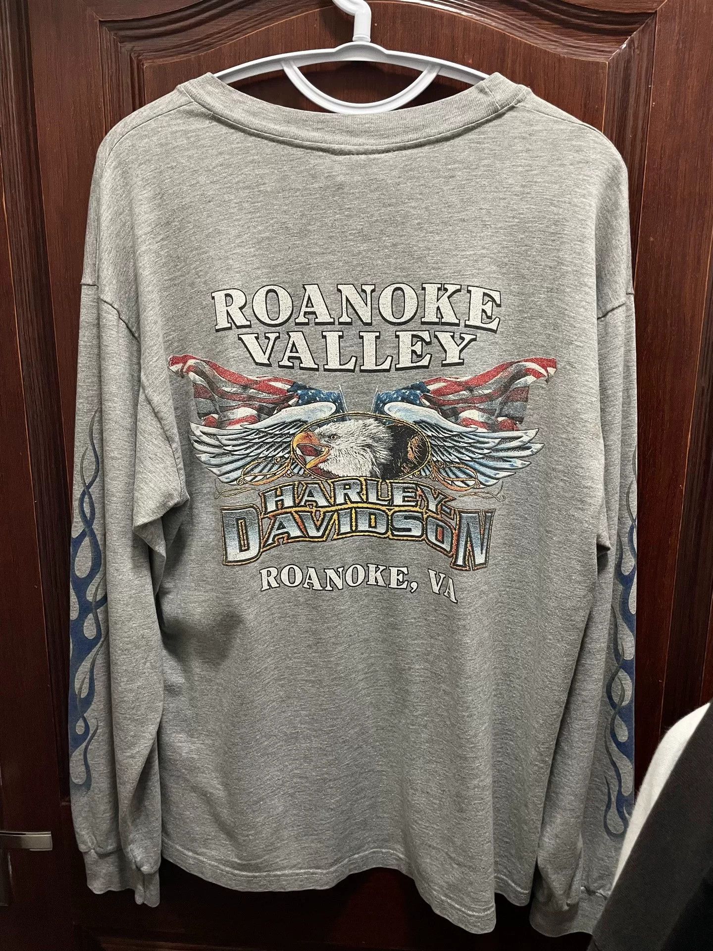Vintage Vintage 90s Harley Davidson Flame Size US M / EU 48-50 / 2 - 2 Thumbnail