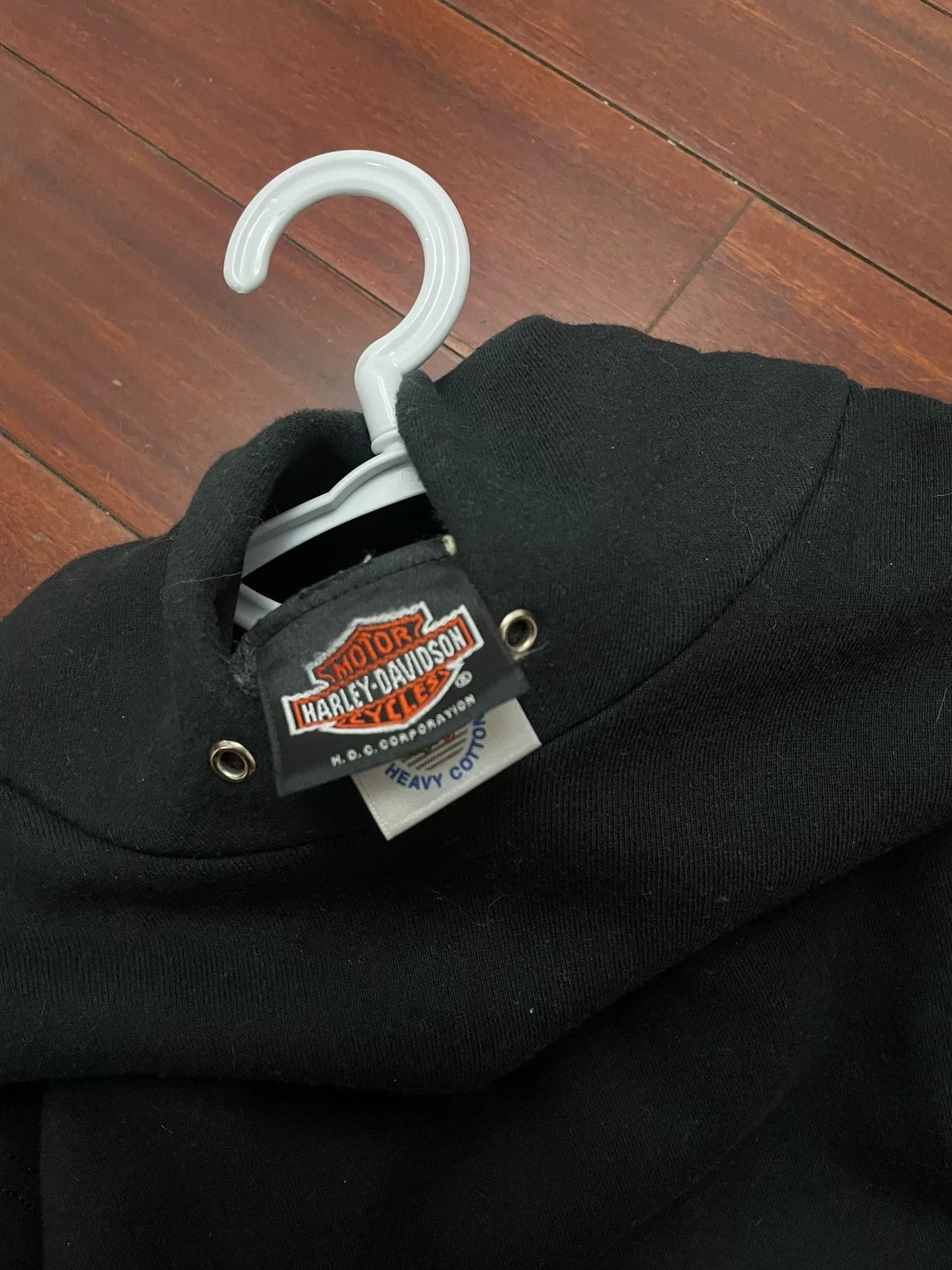 Vintage Vintage 90s Harley Davidson Flame Hoodie Size US M / EU 48-50 / 2 - 5 Thumbnail
