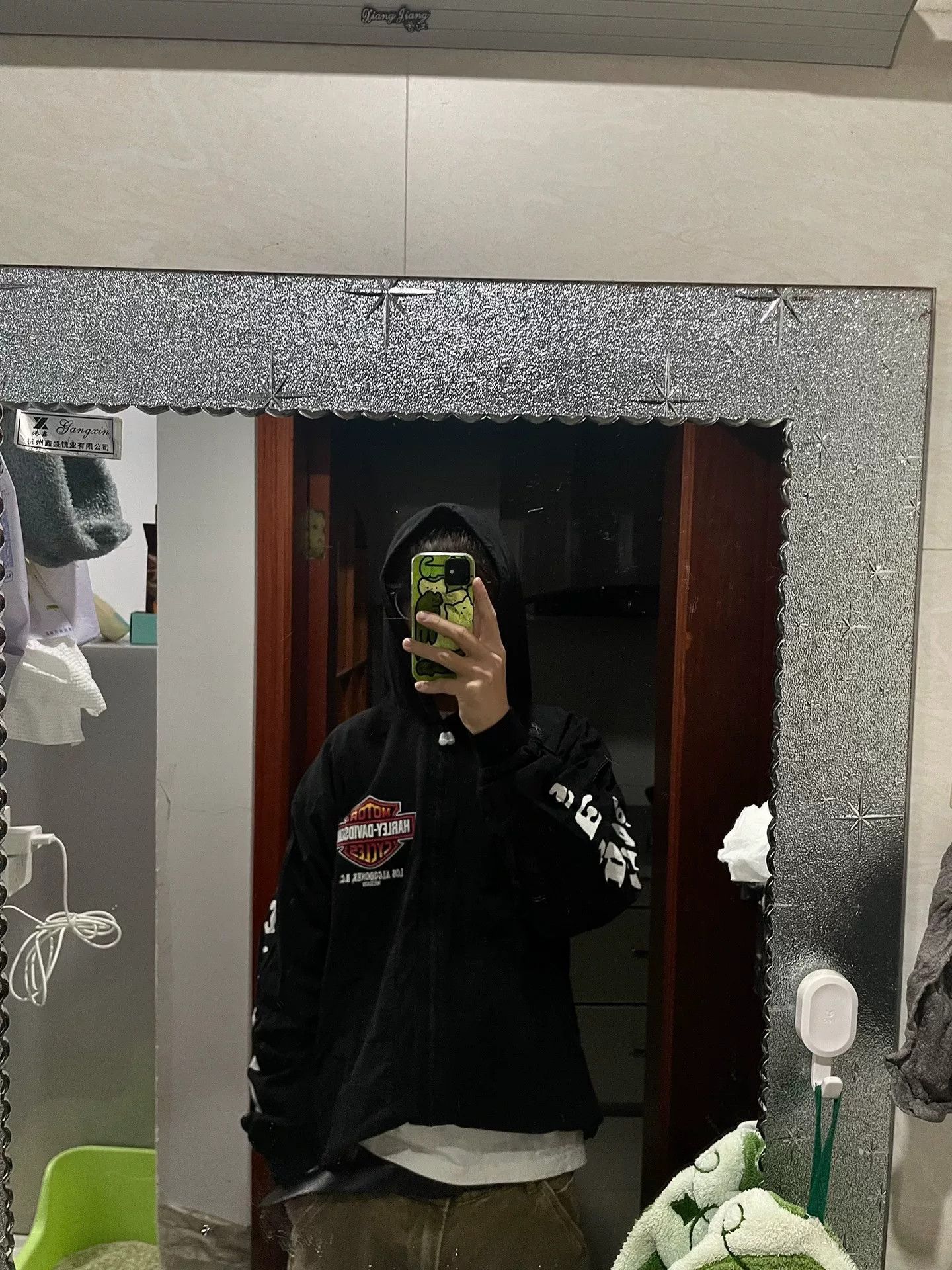 Vintage Vintage Harley Davidson Black Hoodie Size US XS / EU 42 / 0 - 6 Thumbnail