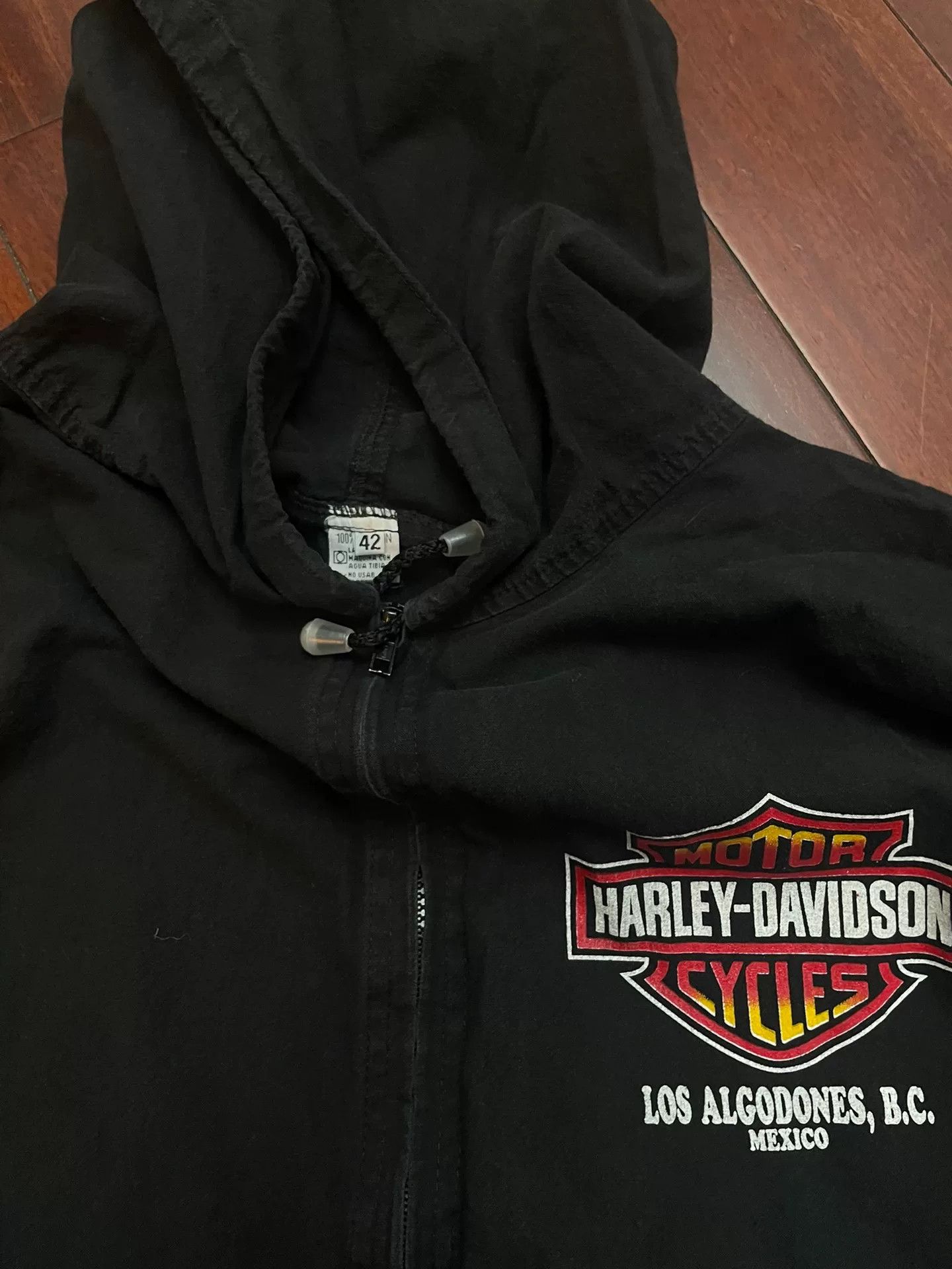Vintage Vintage Harley Davidson Black Hoodie Size US XS / EU 42 / 0 - 3 Thumbnail