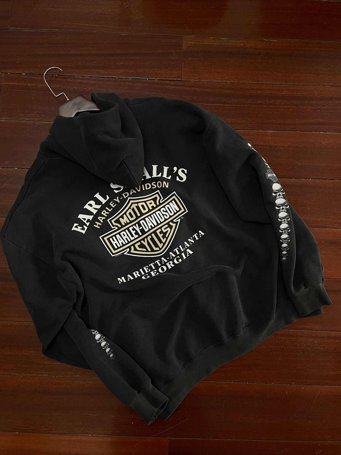 Vintage vintage Harley Davidson zip hoodie Size US M / EU 48-50 / 2 - 2 Thumbnail