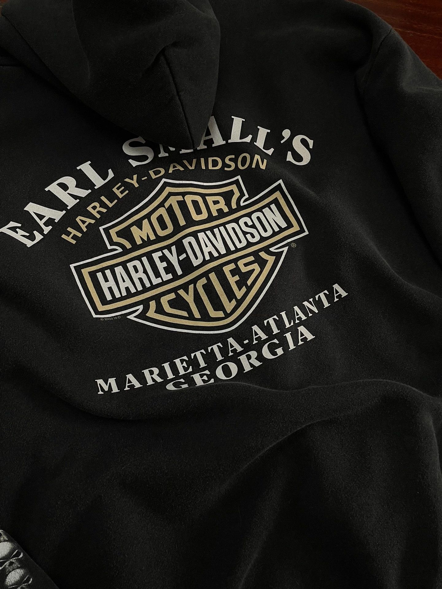 Vintage vintage Harley Davidson zip hoodie Size US M / EU 48-50 / 2 - 5 Thumbnail