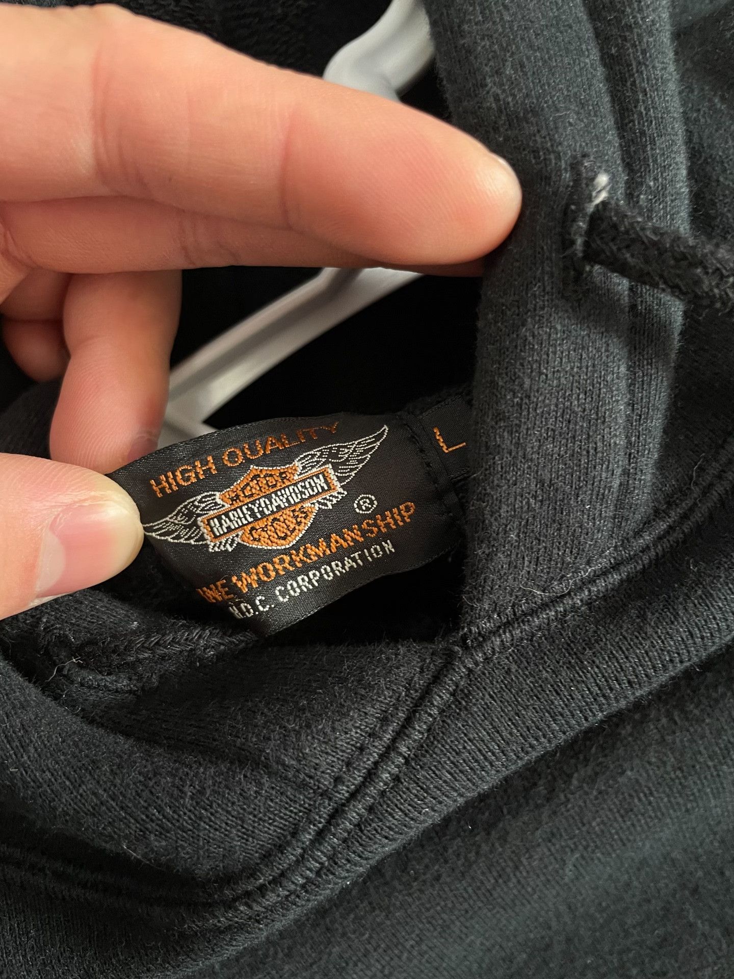 Vintage Vintage Harley Davidson Chrome Hearts Hoodie Size US L / EU 52-54 / 3 - 4 Thumbnail