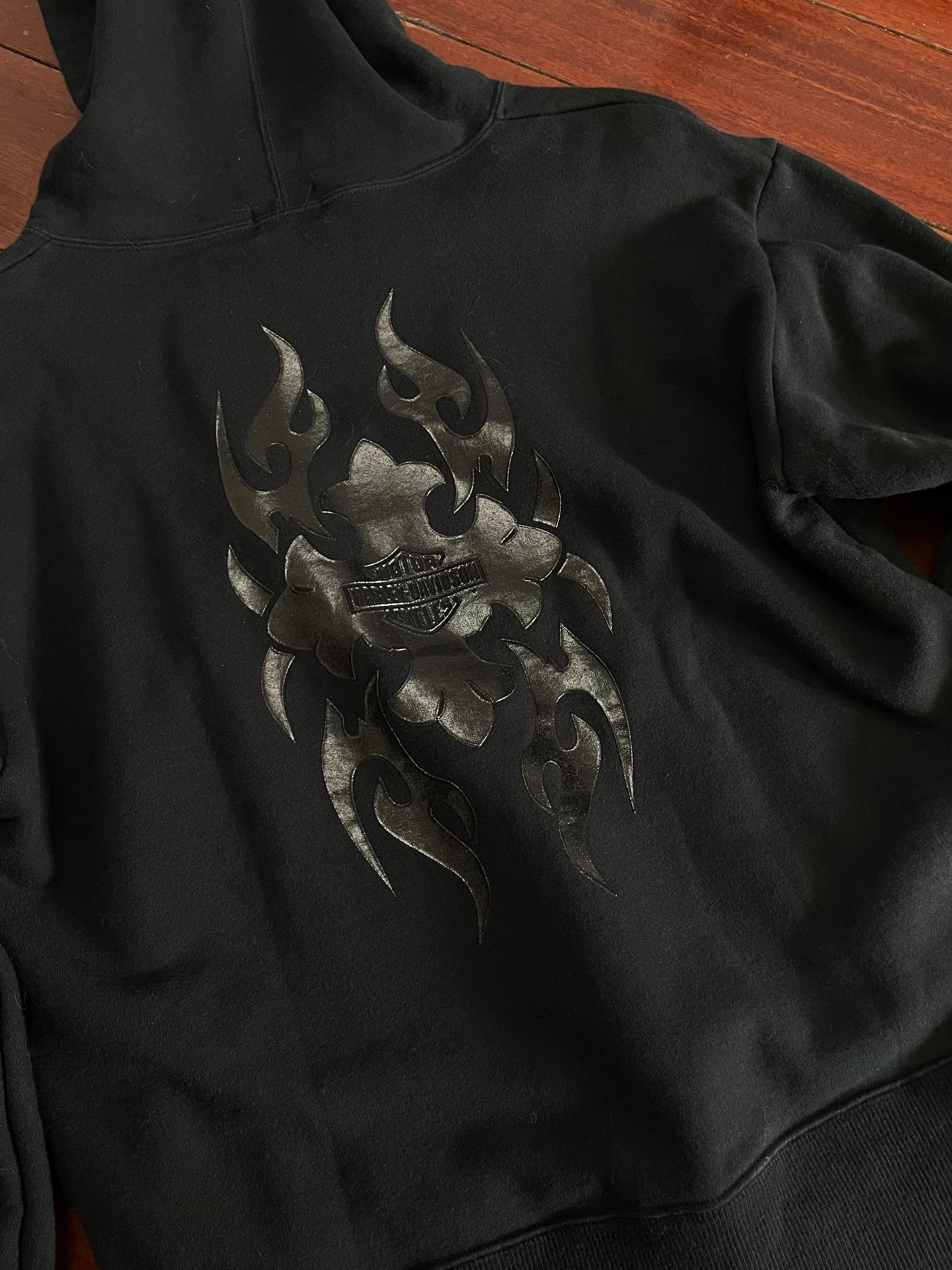 Vintage Vintage Harley Davidson Chrome Hearts Hoodie Size US L / EU 52-54 / 3 - 2 Thumbnail
