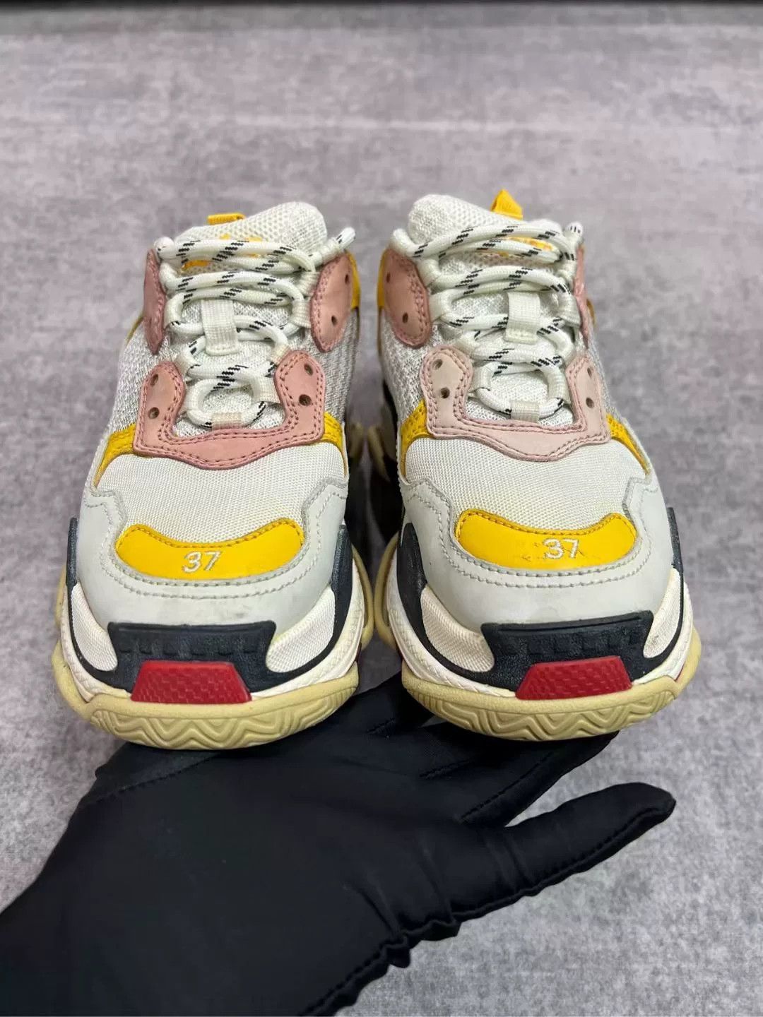 Balenciaga Balenciaga Triple S Yellow Sneakers Size US 6 / IT 36 - 3 Thumbnail