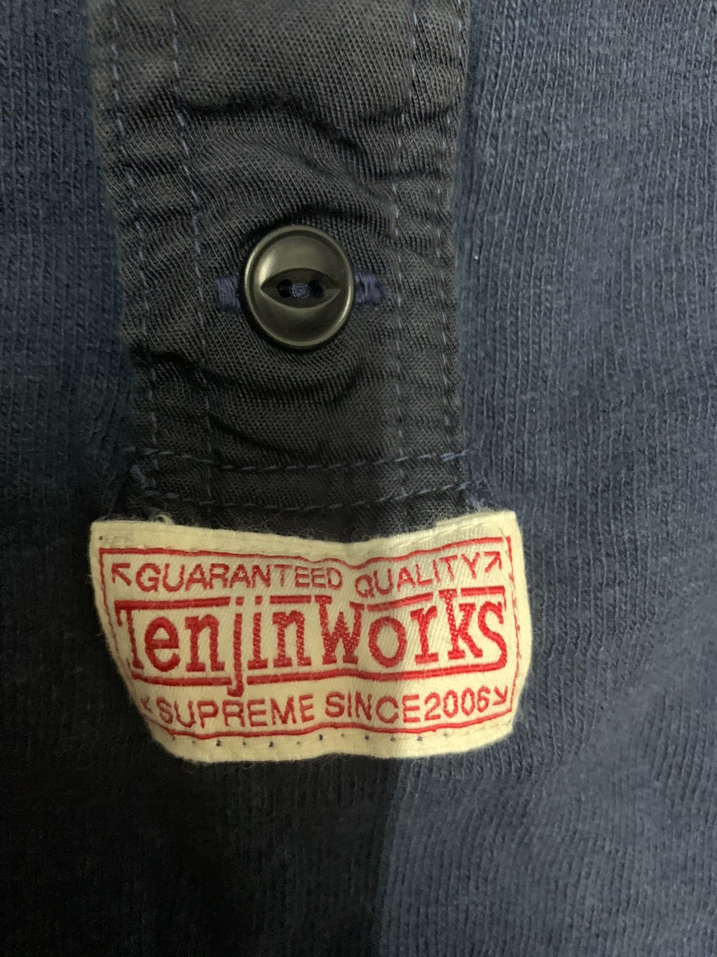 Japanese Brand Tenjin Works Vintage Cotton Henley Long-Sleeve T-shirt Size US XS / EU 42 / 0 - 7 Thumbnail