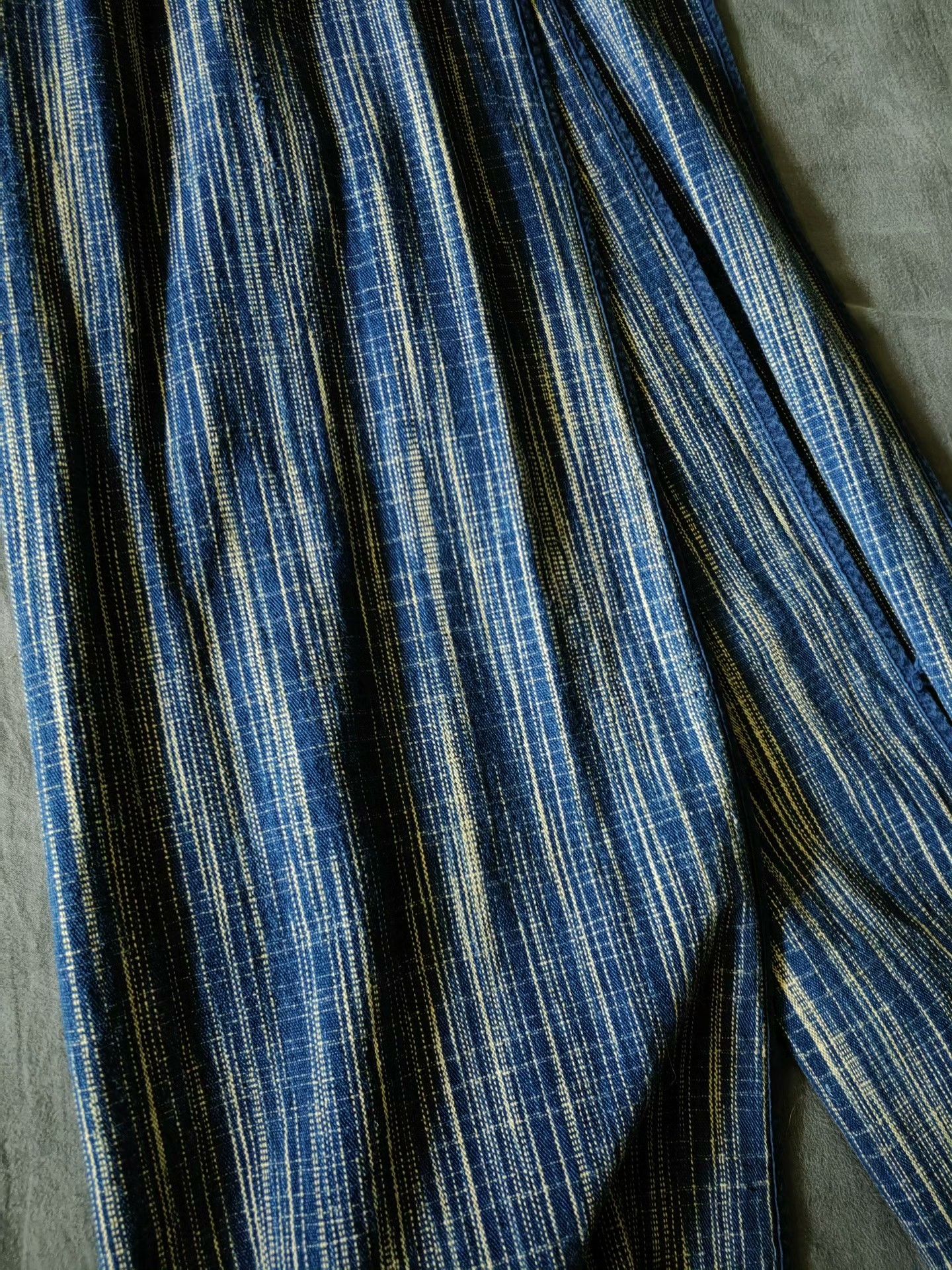 Other Vintage Handmade Blue Dyed Scarf Size ONE SIZE - 3 Thumbnail