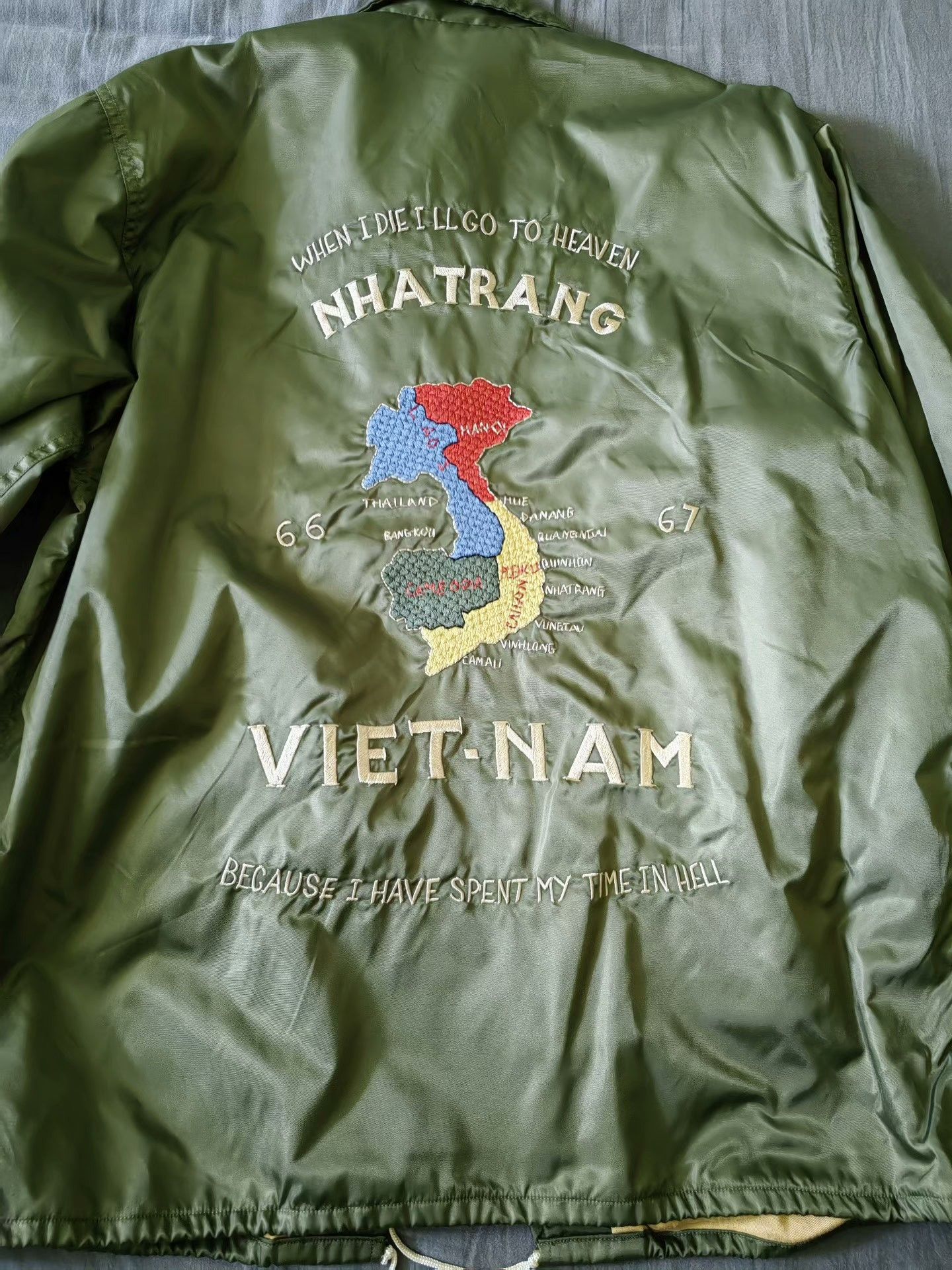 Other American Retro Military Embroidered Jacket Size US XL / EU 56 / 4 - 3 Thumbnail
