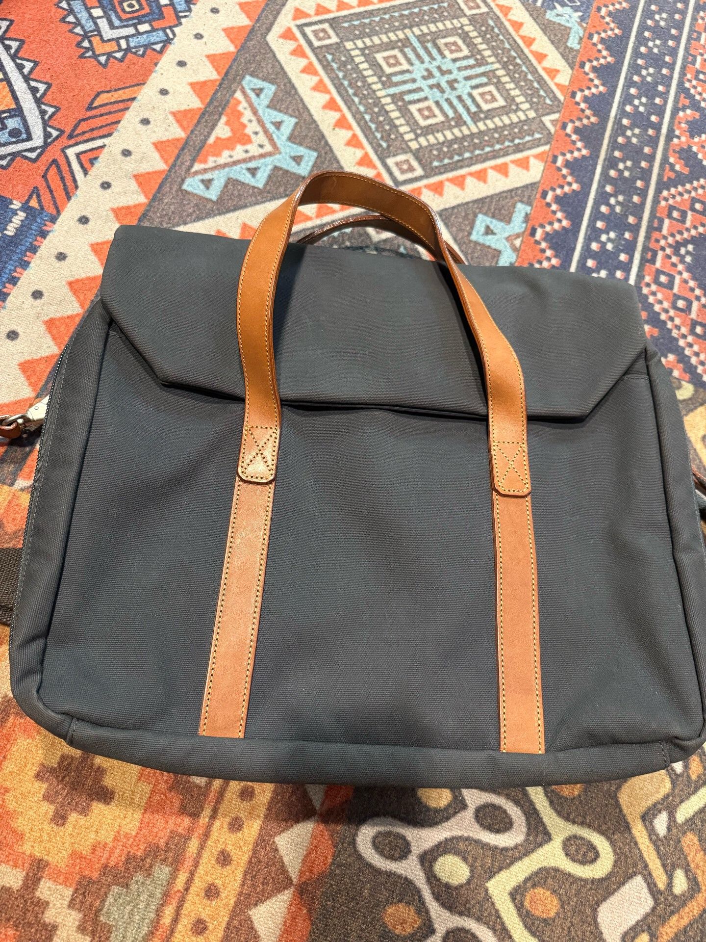 Other Dutch Vintage Canvas Leather Crossbody Laptop Bag Size ONE SIZE - 2 Thumbnail
