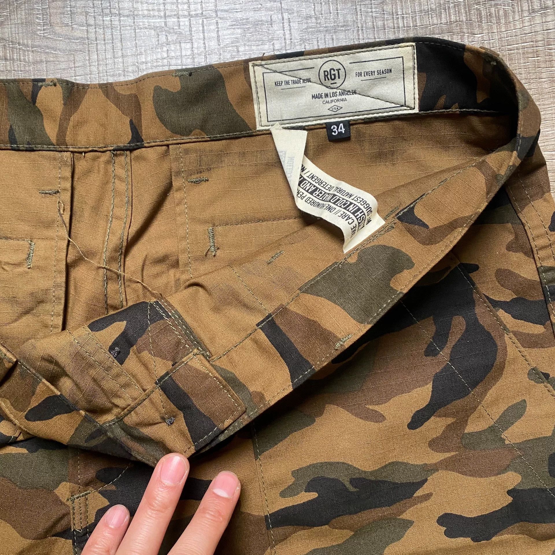 Other RGT Camouflage Cotton Ripstop Vintage Shorts Size US 34 / EU 50 - 3 Thumbnail