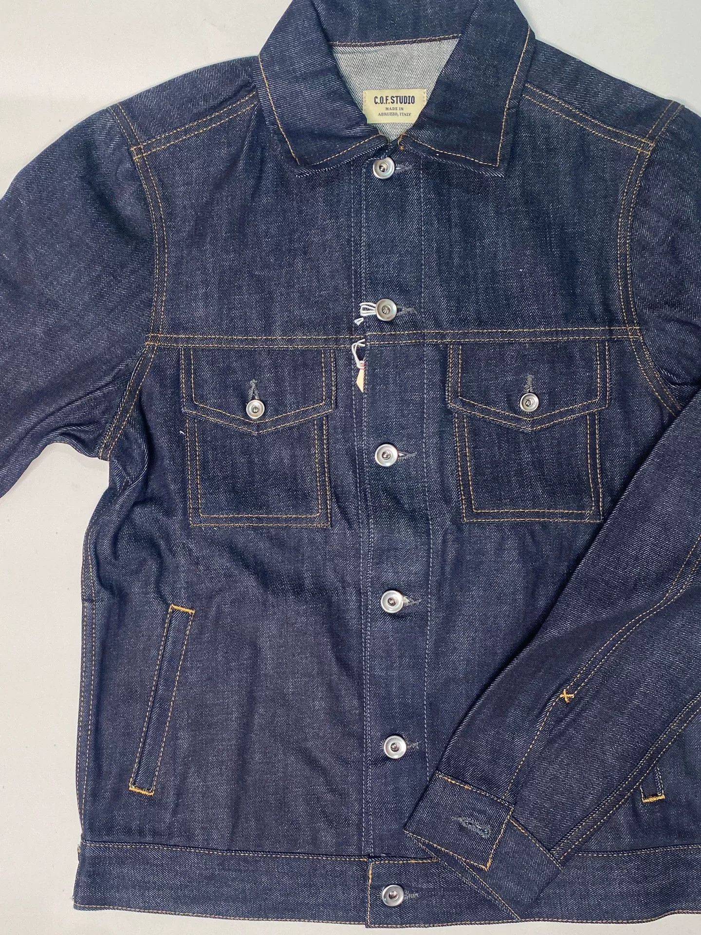 Other Italian C O F Original Selvedge Denim Jacket Size US S / EU 44-46 / 1 - 4 Thumbnail