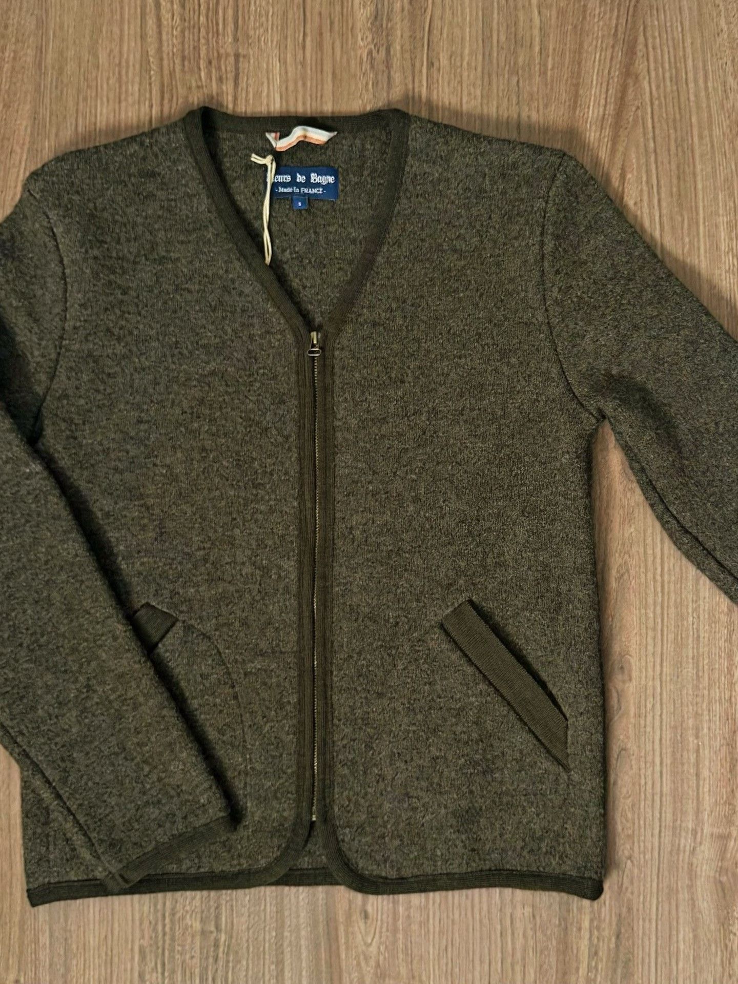 Other Fleurs De Bagne Collarless Wool Vintage Sweater Size US S / EU 44-46 / 1 - 3 Thumbnail