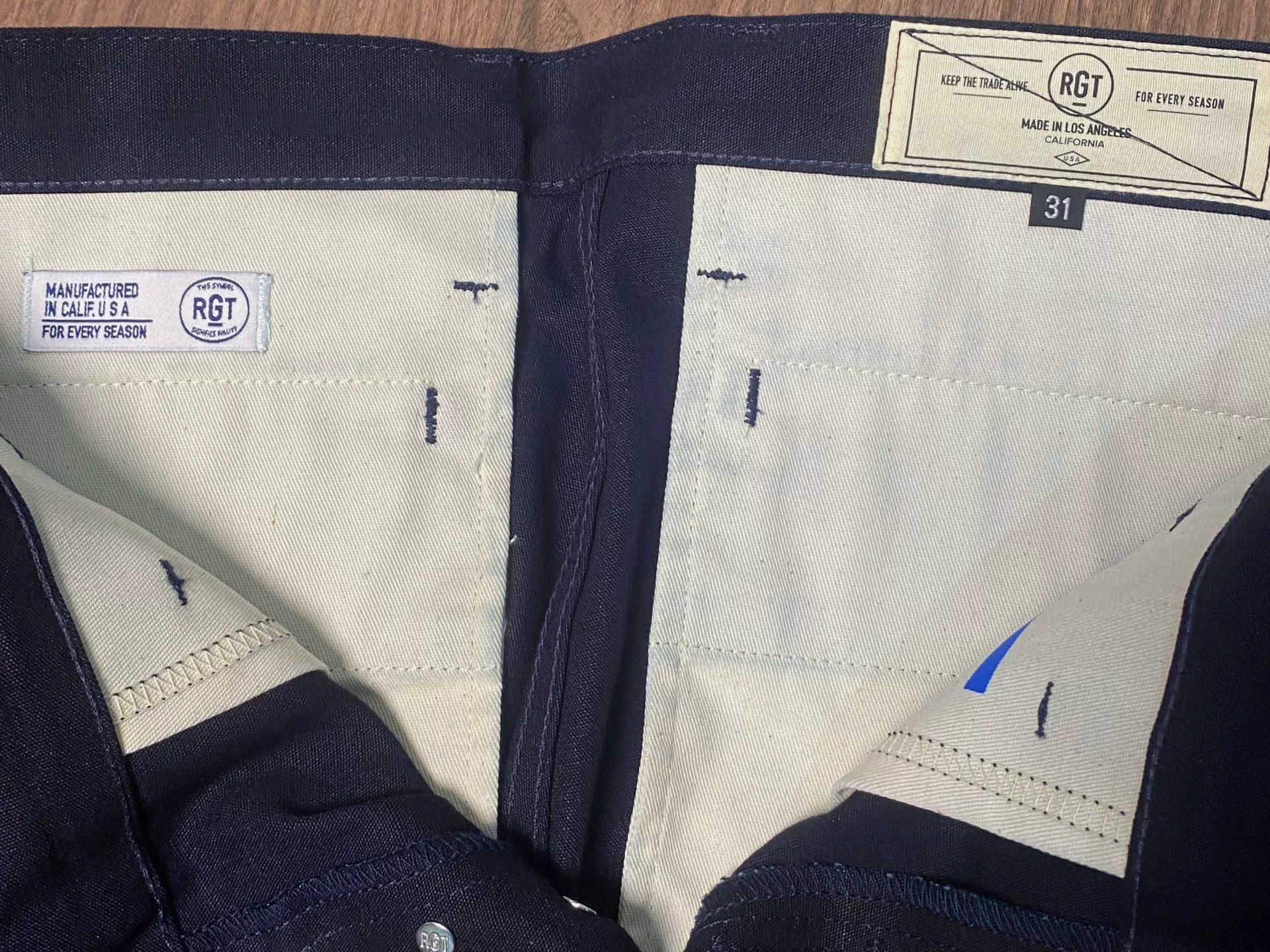 Other RGT Indigo 11oz Office Trousers Size US 31 - 6 Thumbnail