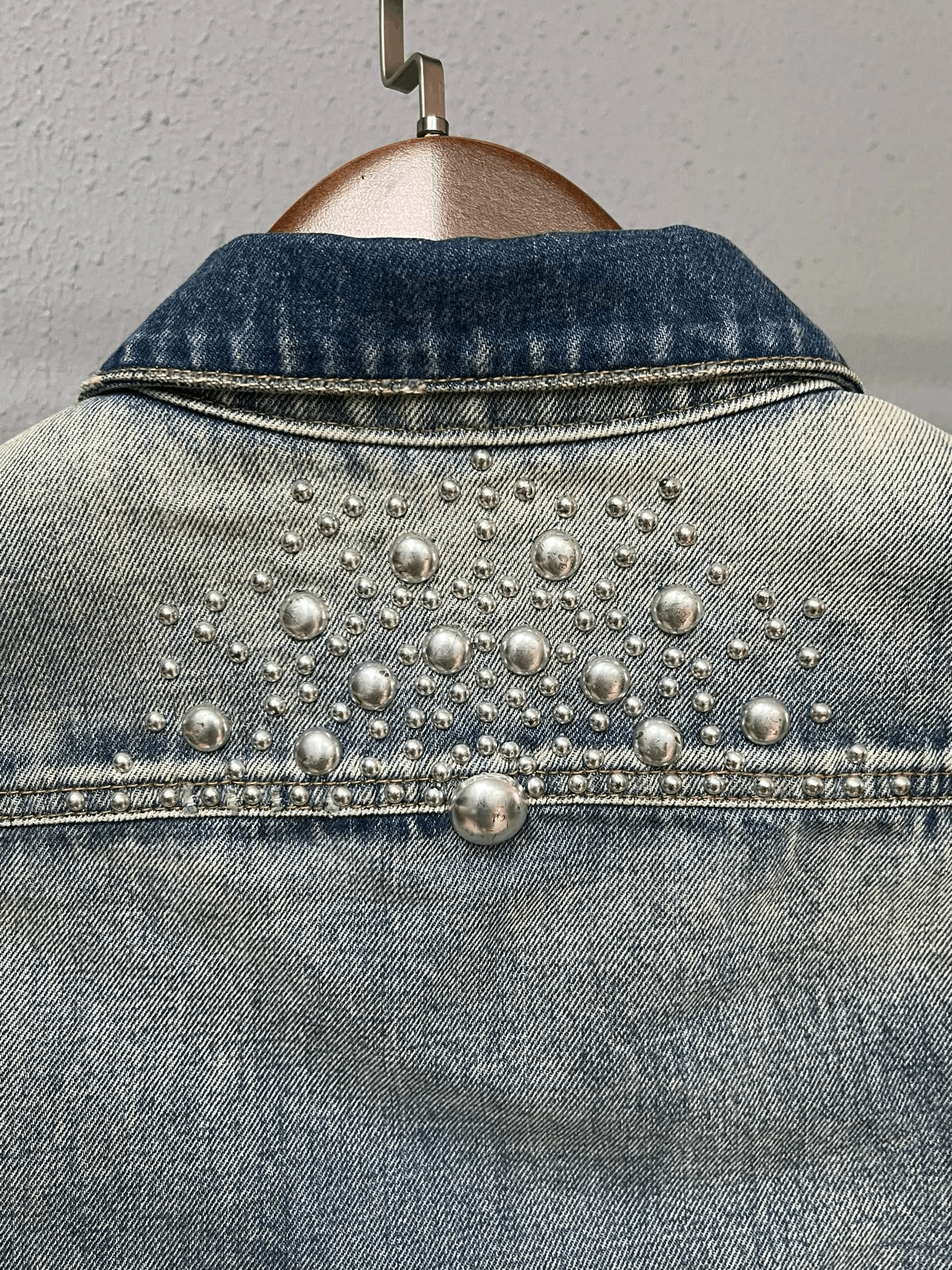 Saint Laurent Paris SLP Washed Distressed Rivet Jacket Size US M / EU 48-50 / 2 - 3 Thumbnail