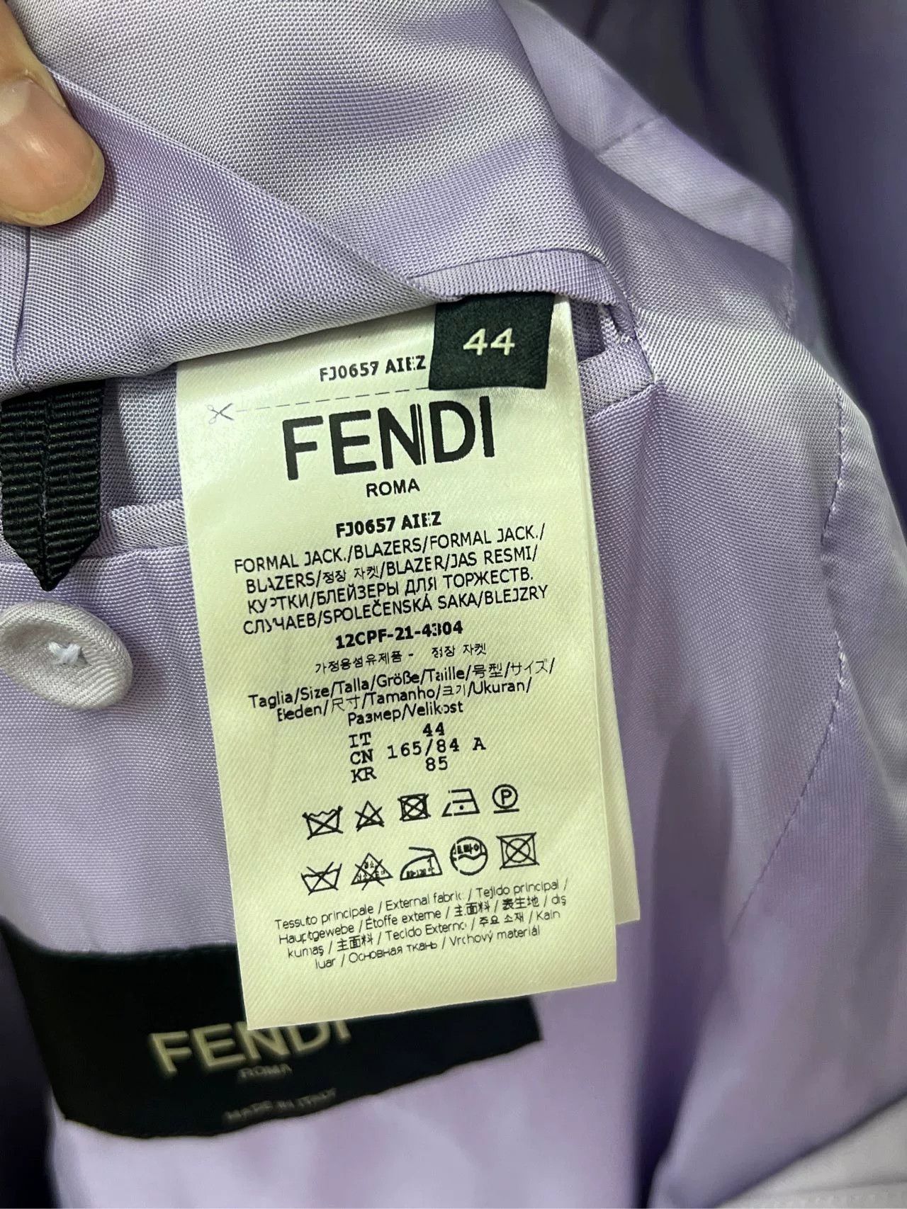 Fendi Fendi Linen Blazer Size US S / EU 44-46 / 1 - 4 Thumbnail