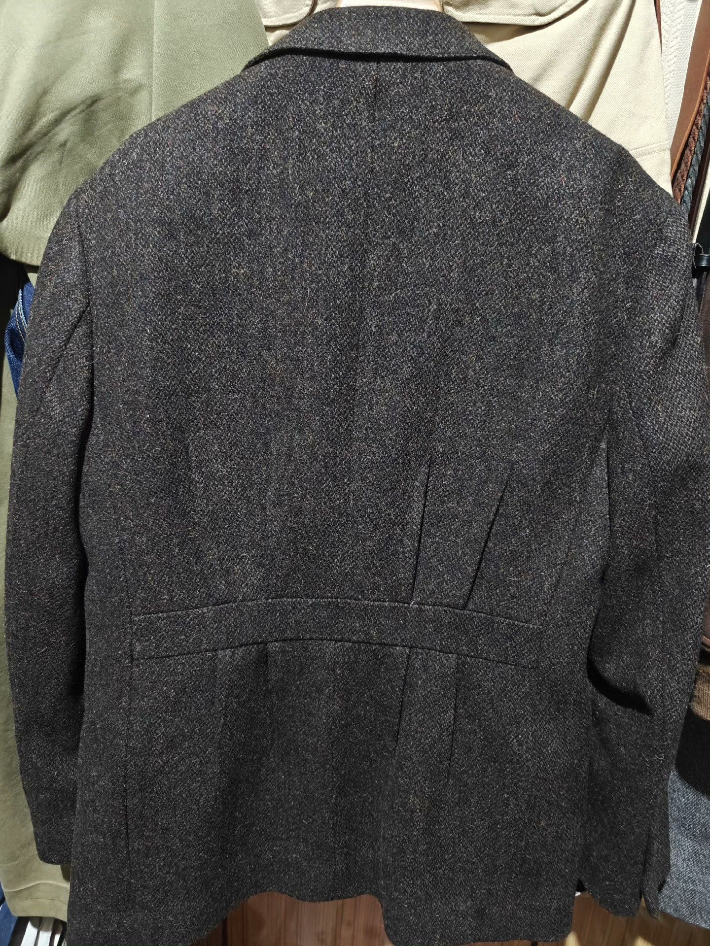Vintage Retro Tweed Wool Men's Blazer Size US XL / EU 56 / 4 - 5 Thumbnail