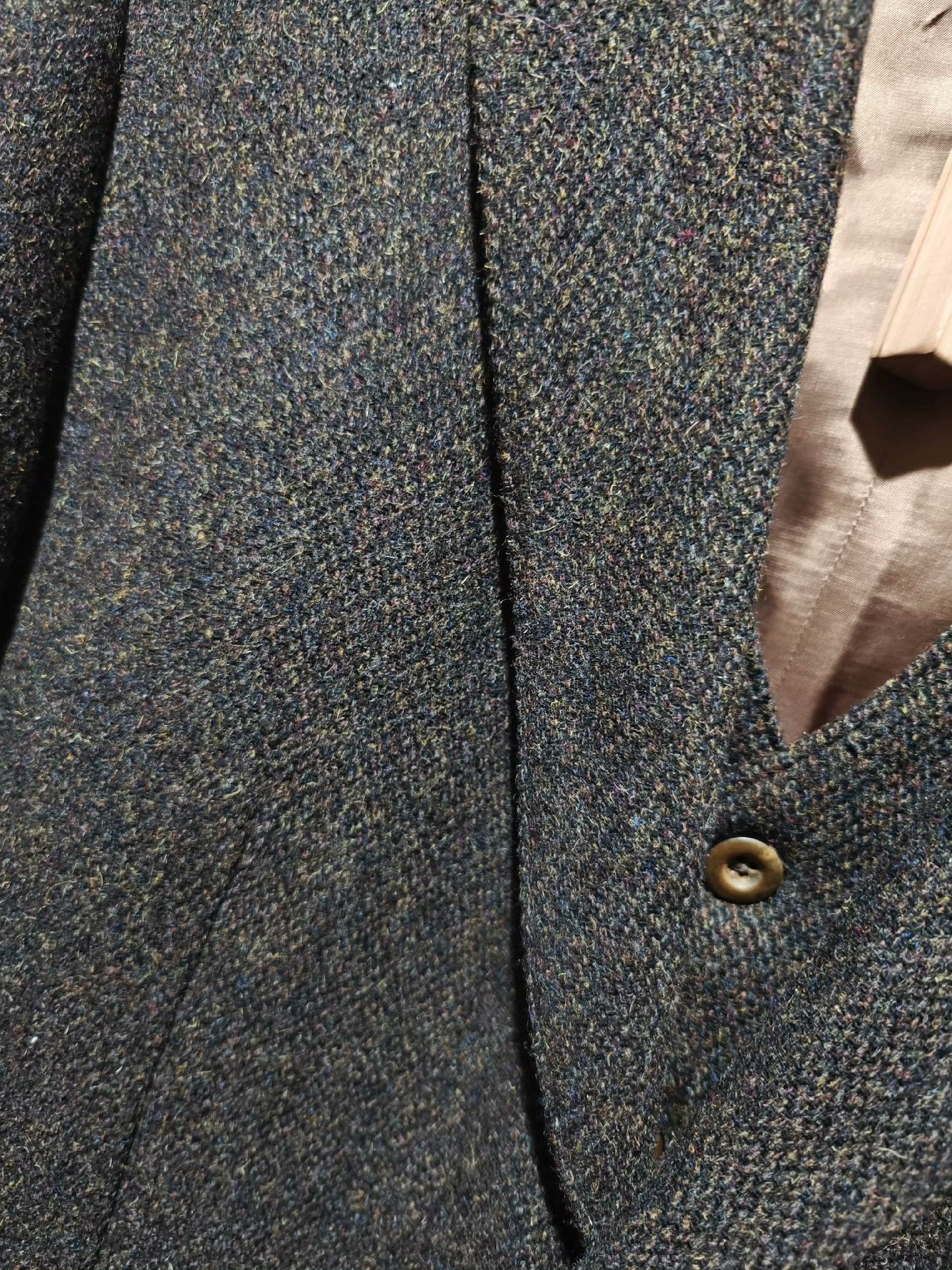 Vintage Retro Tweed Wool Men's Blazer Size US XL / EU 56 / 4 - 6 Thumbnail
