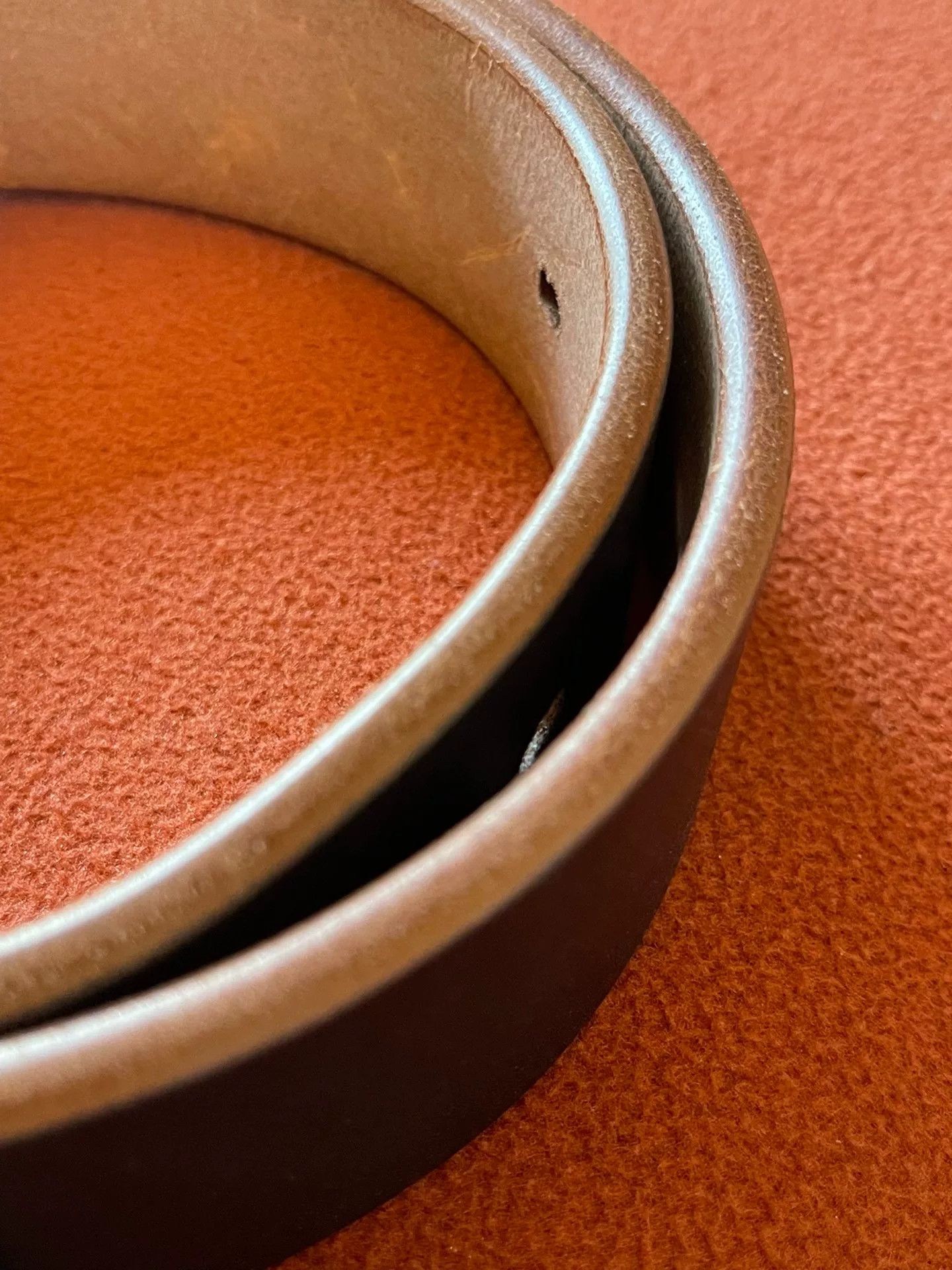 Vintage Limu Saddle Leather Handmade Belt Size ONE SIZE - 2 Thumbnail