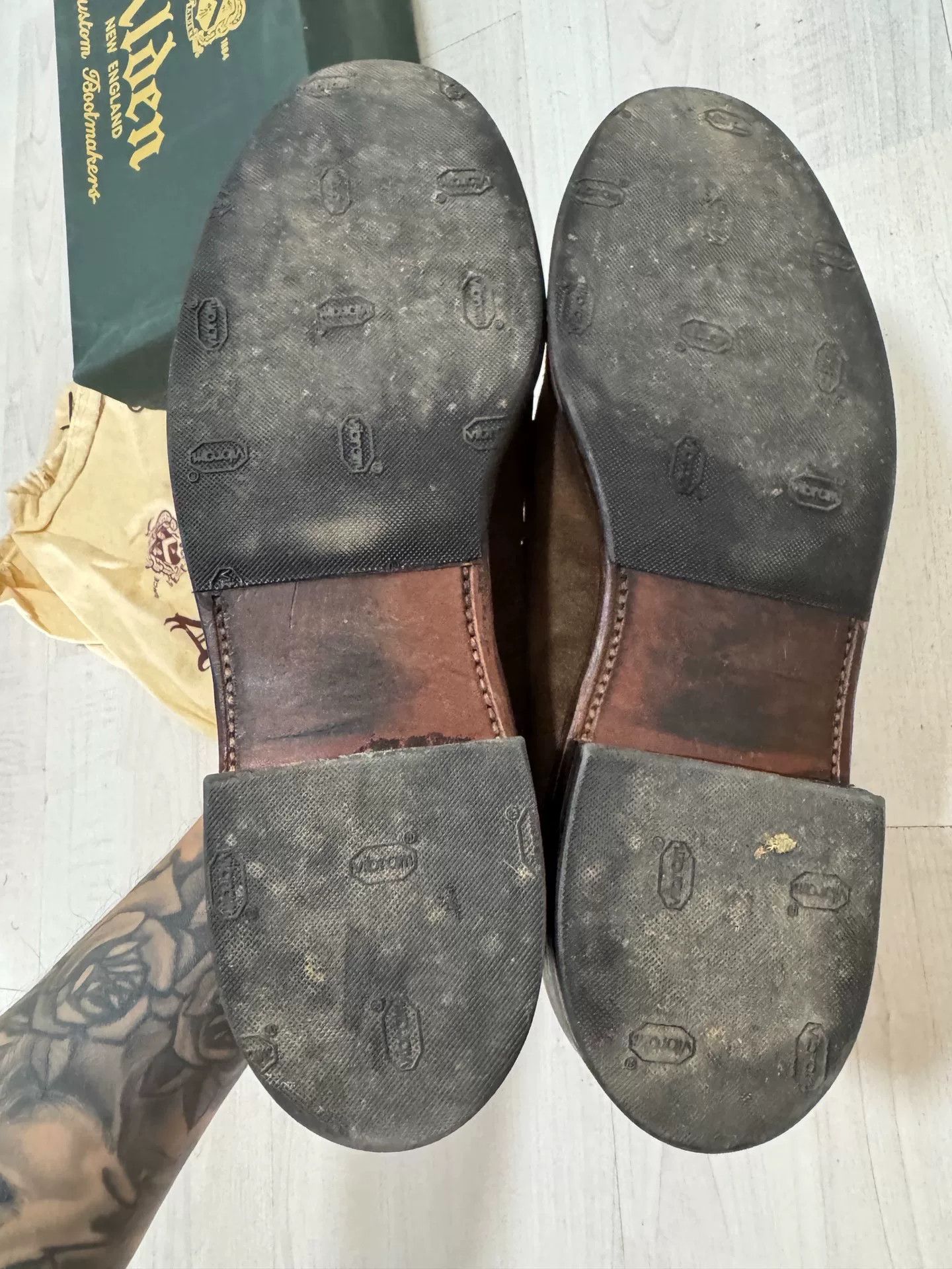 Vintage Brown Suede Penny Loafers Size US 8 / EU 41 - 6 Thumbnail