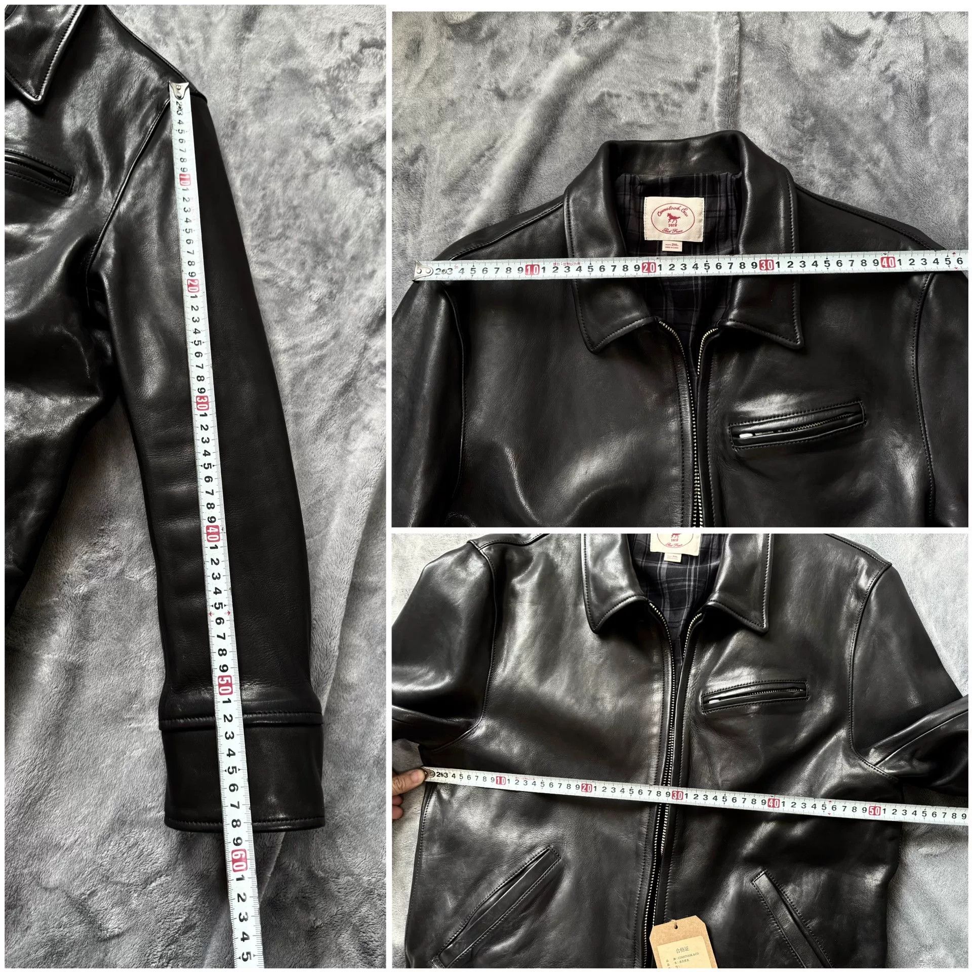 Vintage JS02 Men's Horsehide Leather Jacket Size US XXL / EU 58 / 5 - 5 Thumbnail