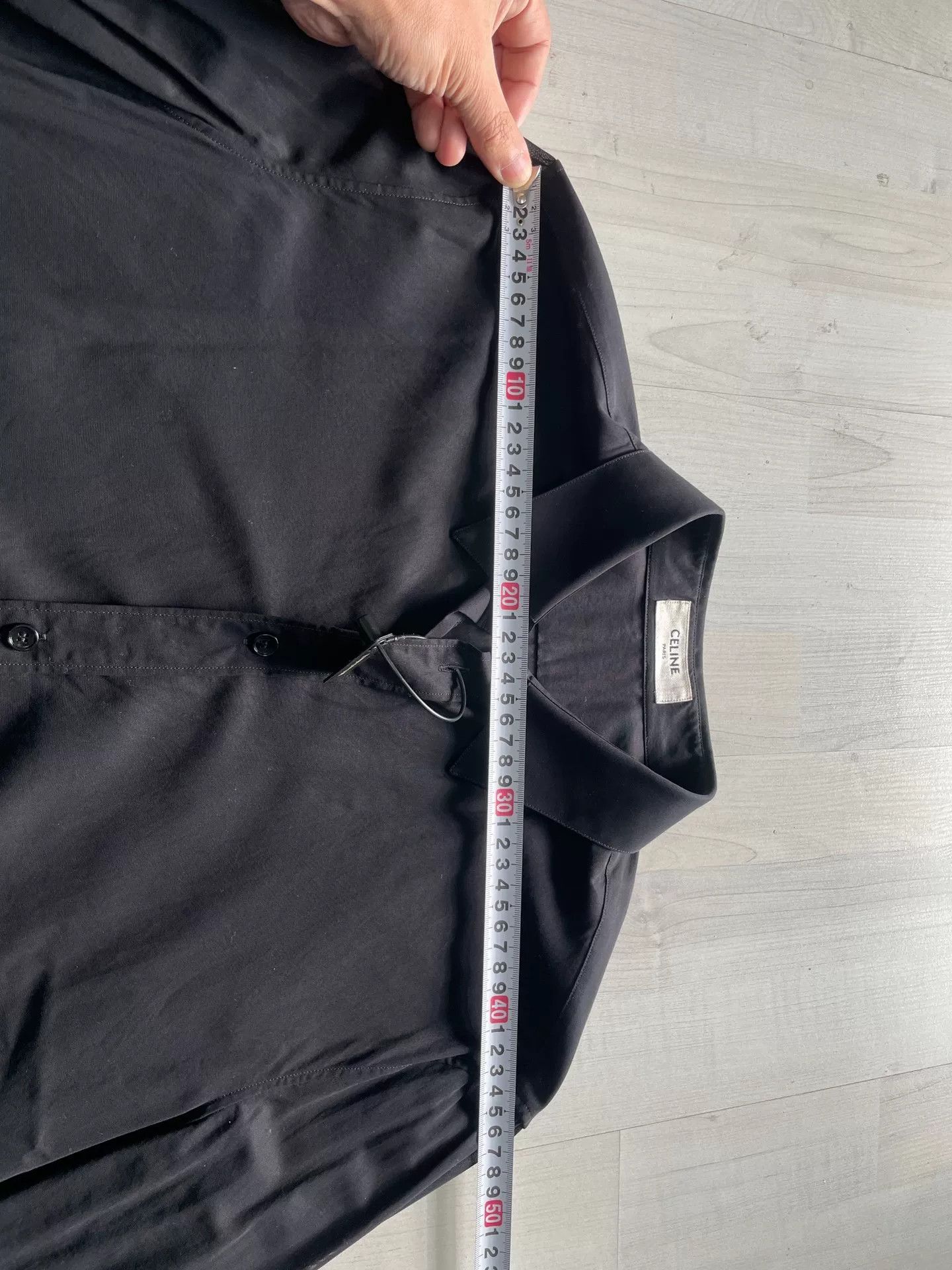 Hedi Slimane CELINE Hedi Slimane Black Shirt 41 Size US M / EU 48-50 / 2 - 2 Thumbnail