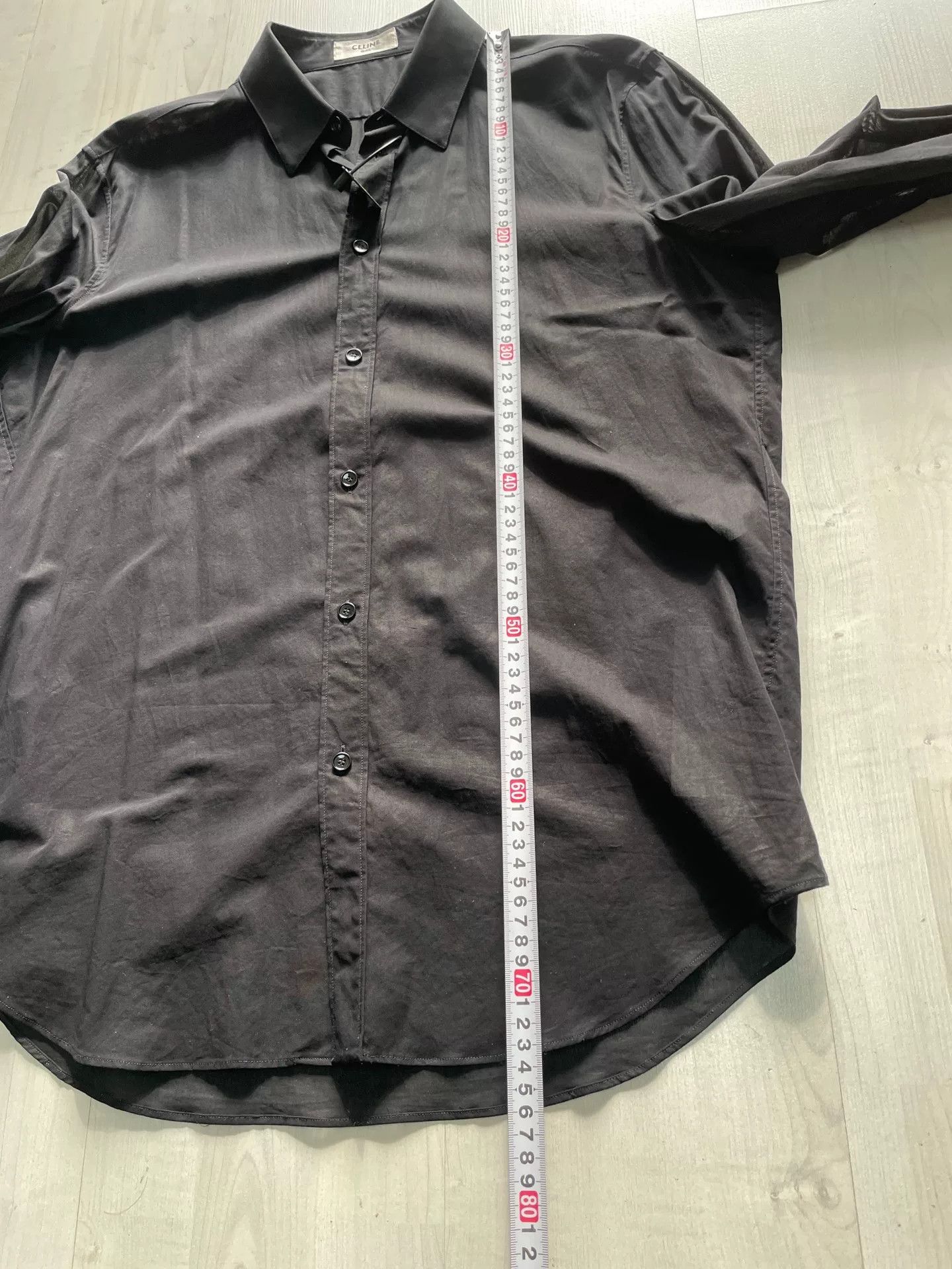 Hedi Slimane CELINE Hedi Slimane Black Shirt 41 Size US M / EU 48-50 / 2 - 4 Thumbnail