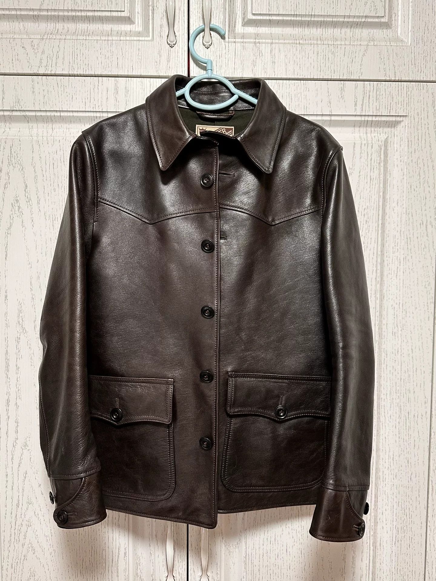 Y'2 Leather Y'2LEATHER Vintage Horsehide Trucker Jacket Size US XXS / EU 40 - 2 Thumbnail