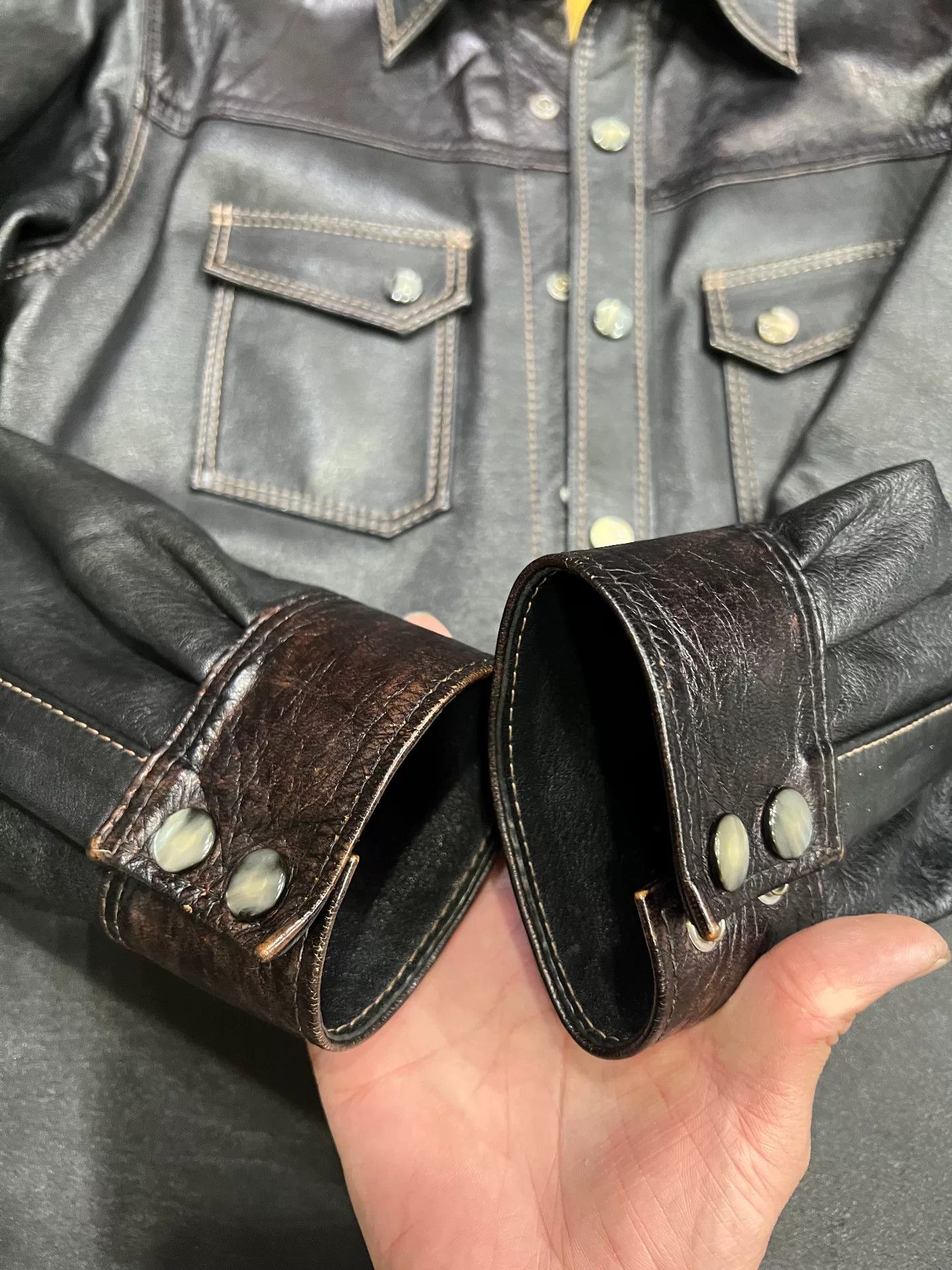 The Flat Head Flat Head Horse Leather Shirt Size US M / EU 48-50 / 2 - 3 Thumbnail