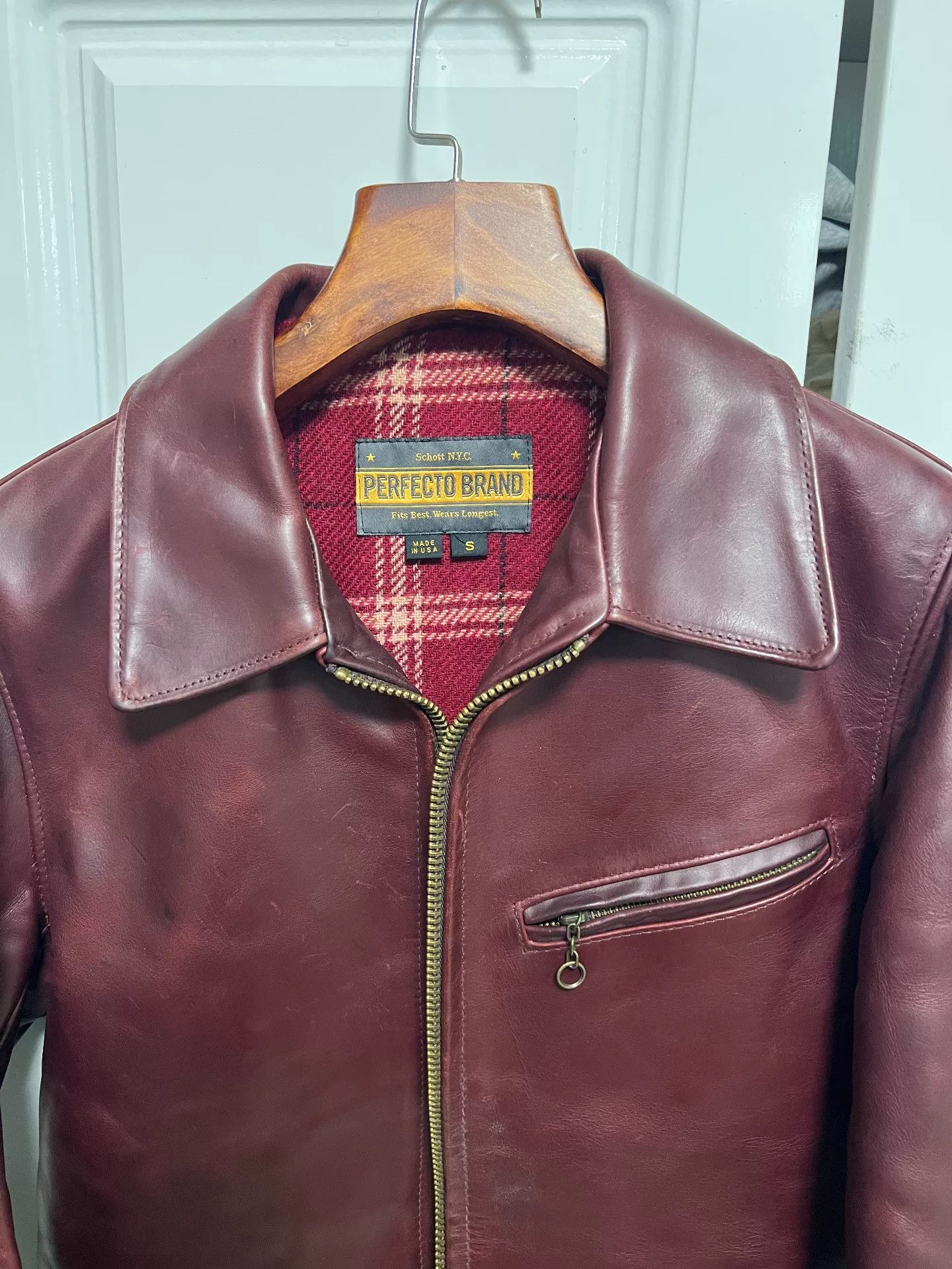 Schott Schott American Leather Jacket Size US M / EU 48-50 / 2 - 2 Thumbnail
