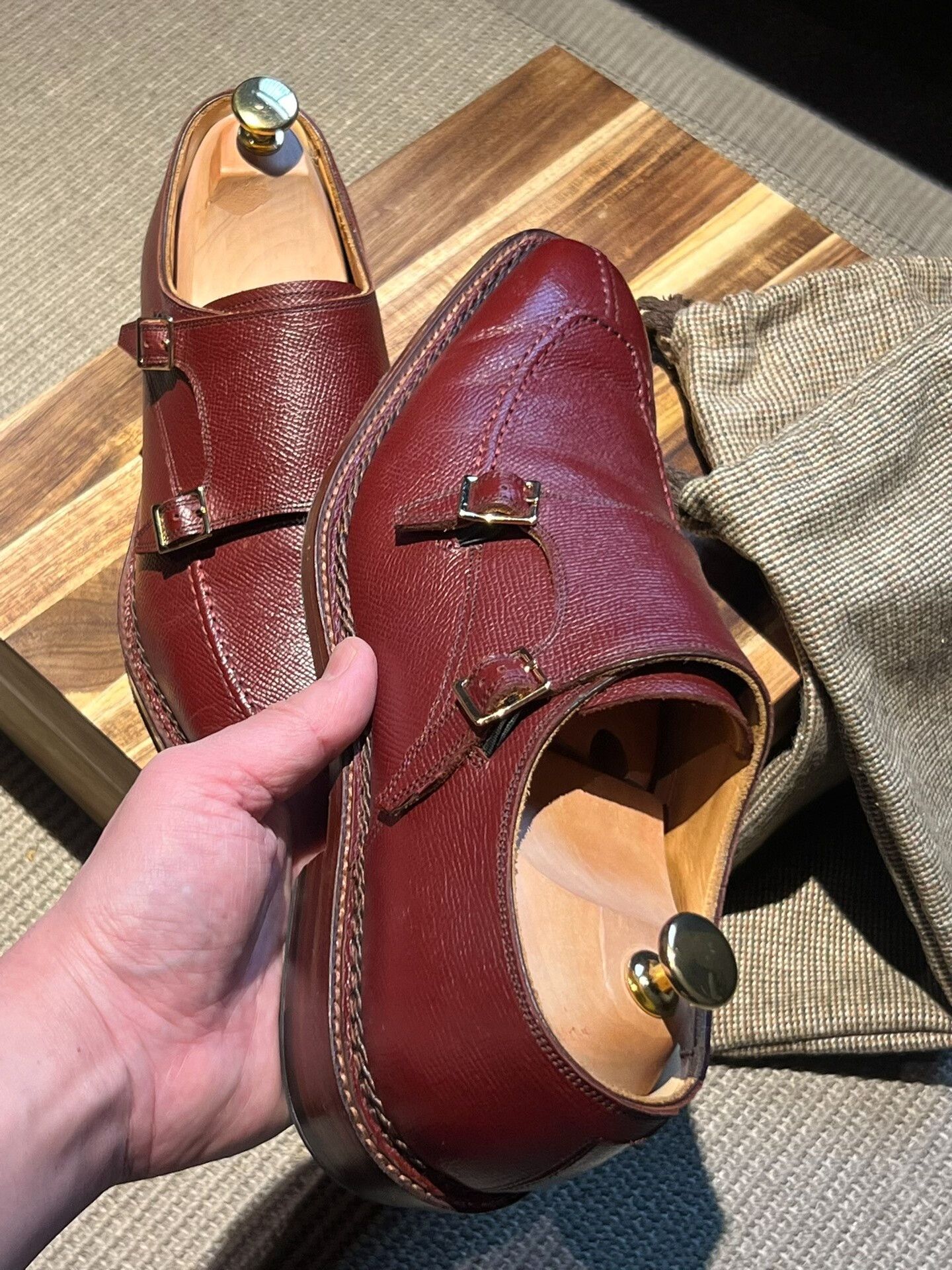 Other Brogue Double Monk Shoes Size US 10 / EU 43 - 5 Thumbnail