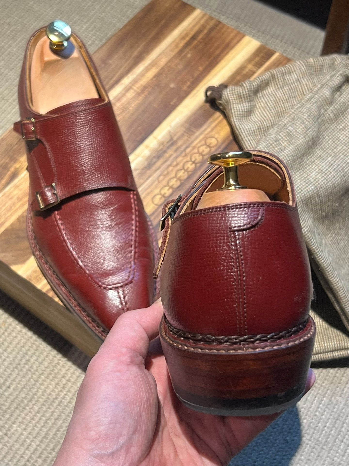 Other Brogue Double Monk Shoes Size US 10 / EU 43 - 4 Thumbnail