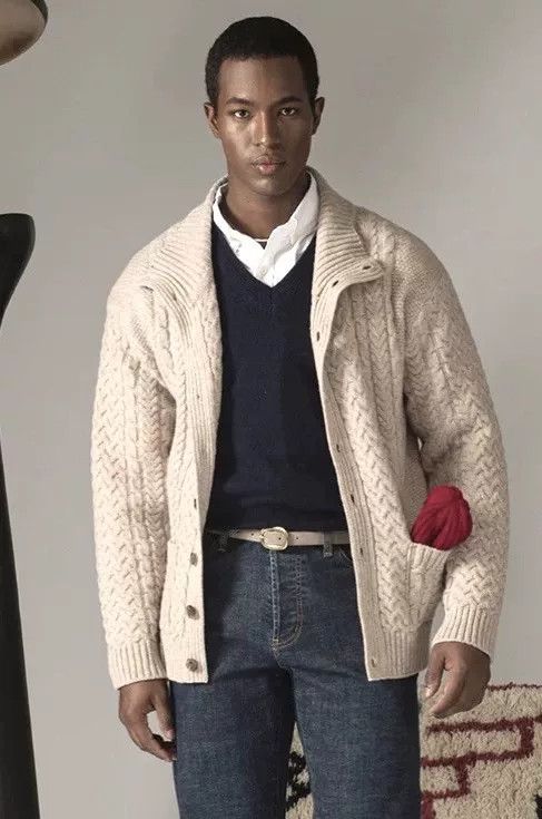 Other B&Tailor Stand Collar Cable Cardigan Size US M / EU 48-50 / 2 - 3 Thumbnail