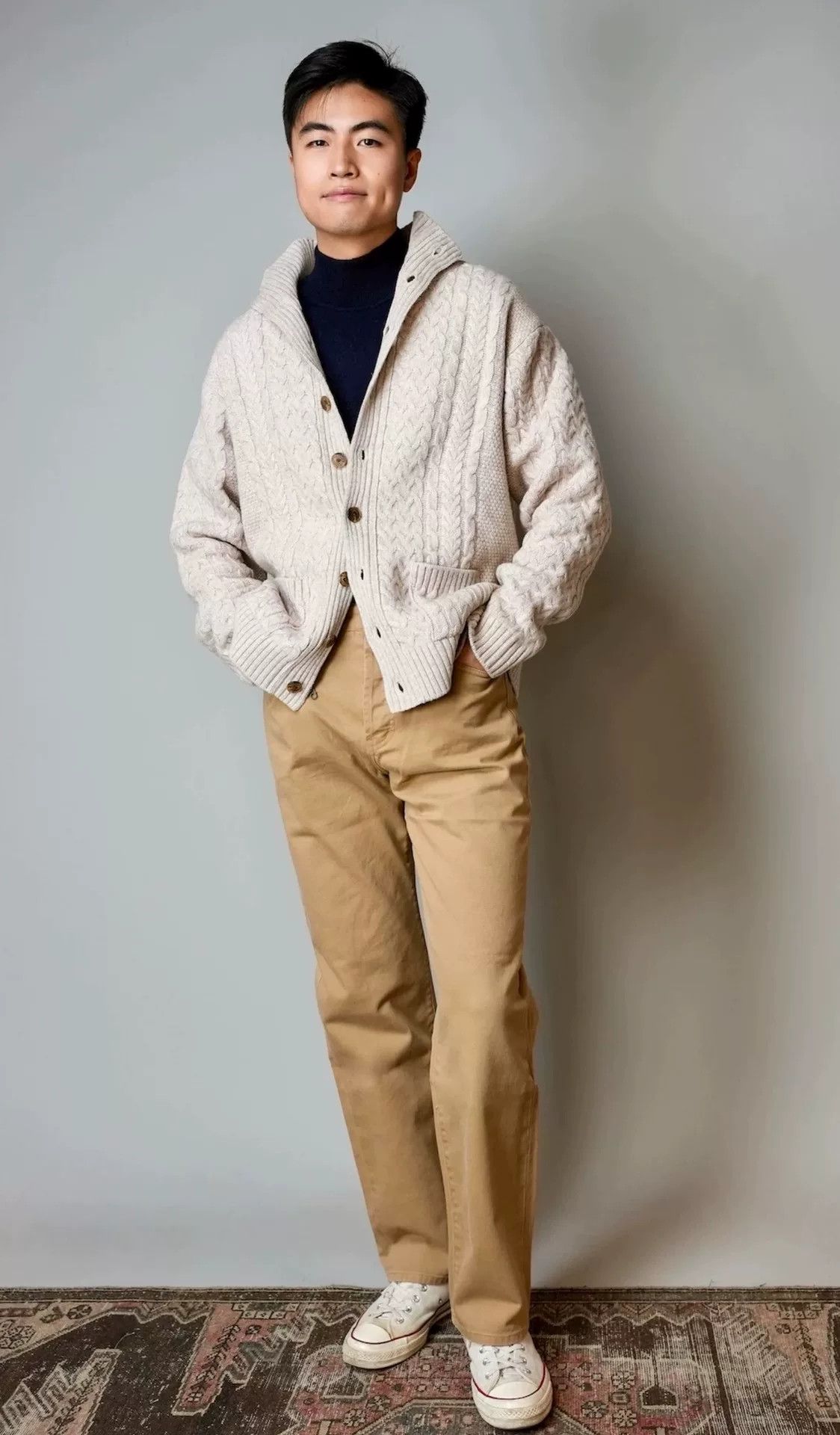 Other B&Tailor Stand Collar Cable Cardigan Size US M / EU 48-50 / 2 - 4 Thumbnail