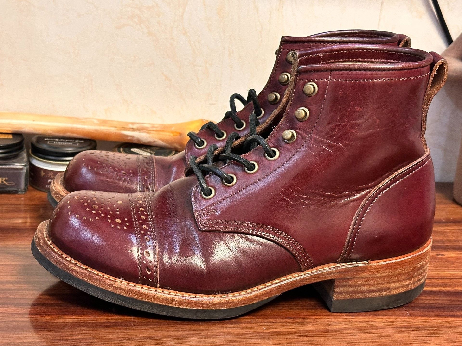 Other American Julian Paratrooper Boots Bowery Size US 8.5 / EU 41-42 - 2 Thumbnail