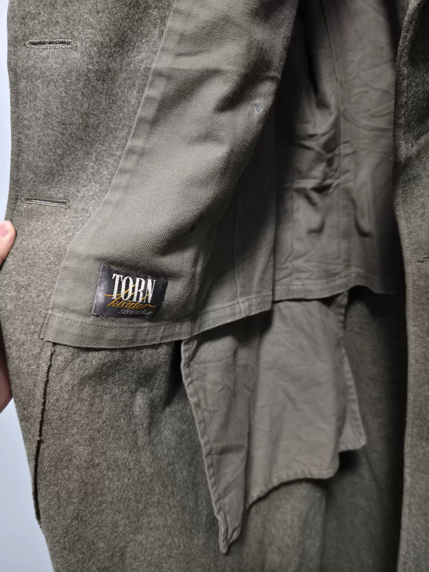 Other 1955 Swedish Military Wool Coat Olive Size US M / EU 48-50 / 2 - 3 Thumbnail
