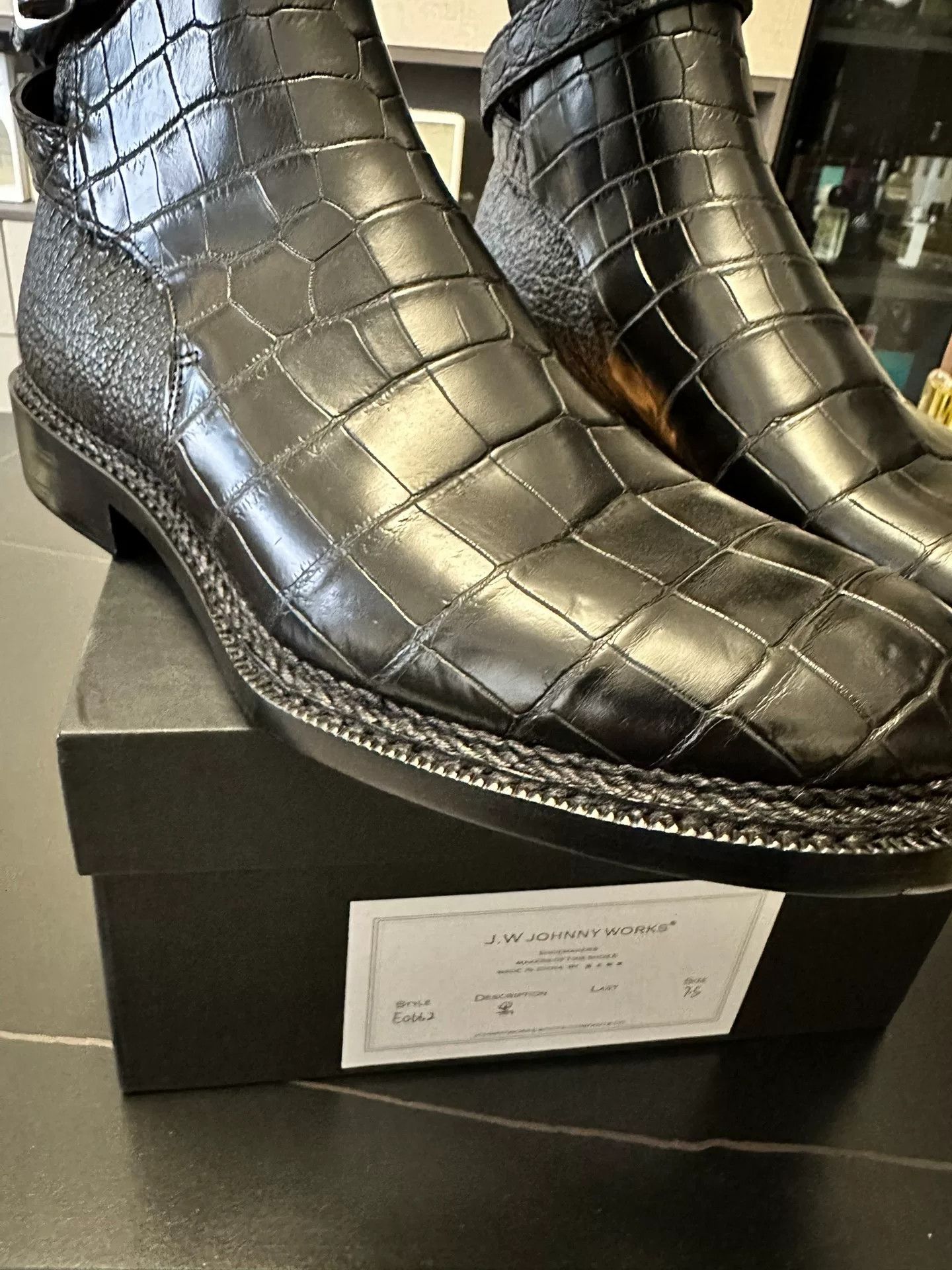Other Johnny M Last Exotic Leather Boots Size US 7.5 / EU 40-41 - 6 Thumbnail