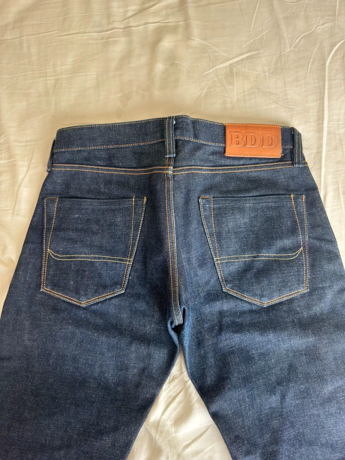 Other Raw Heavyweight Selvedge Slim Tapered Jeans Size US 30 / EU 46 - 6 Thumbnail