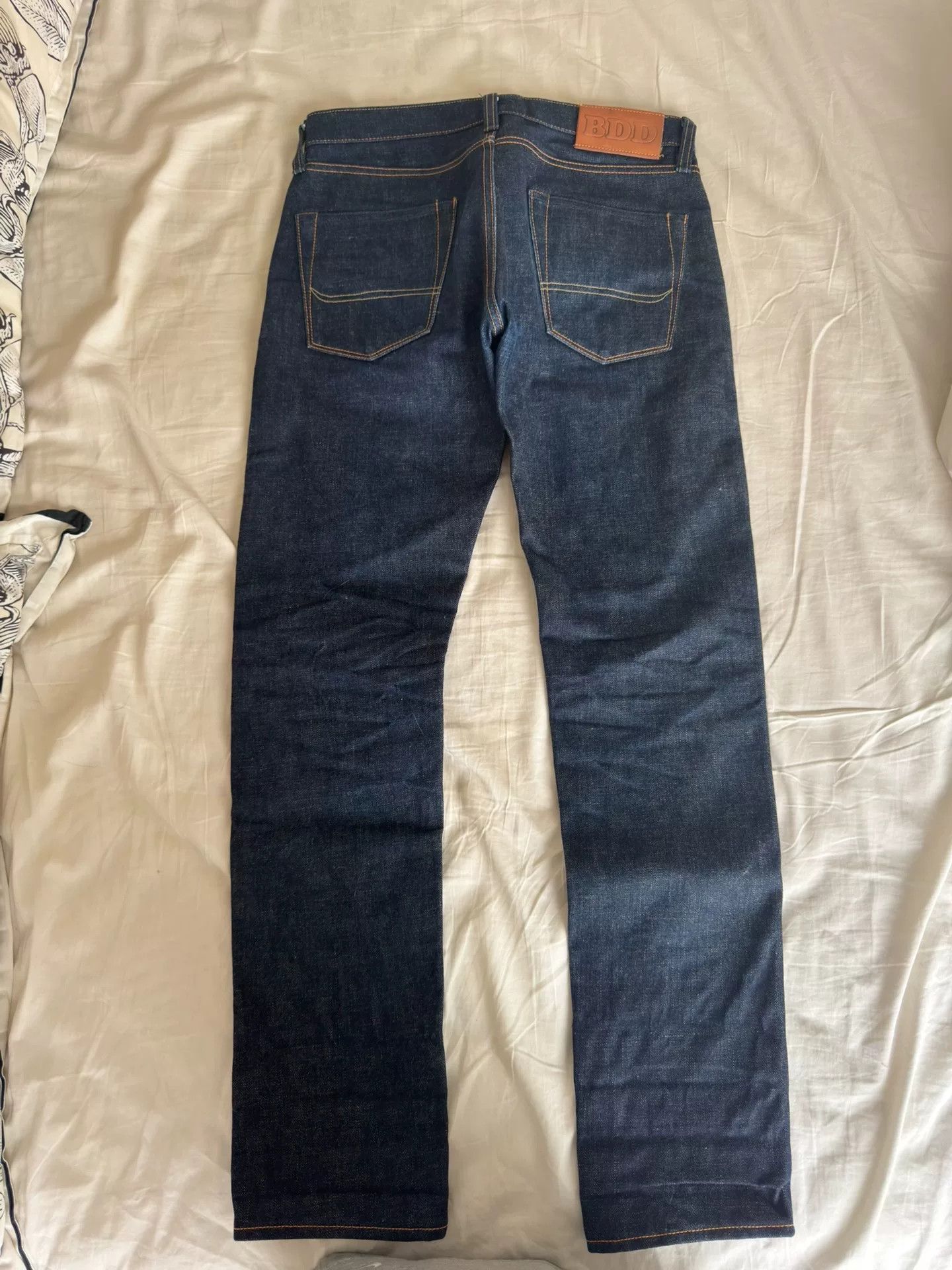 Other Raw Heavyweight Selvedge Slim Tapered Jeans Size US 30 / EU 46 - 3 Thumbnail