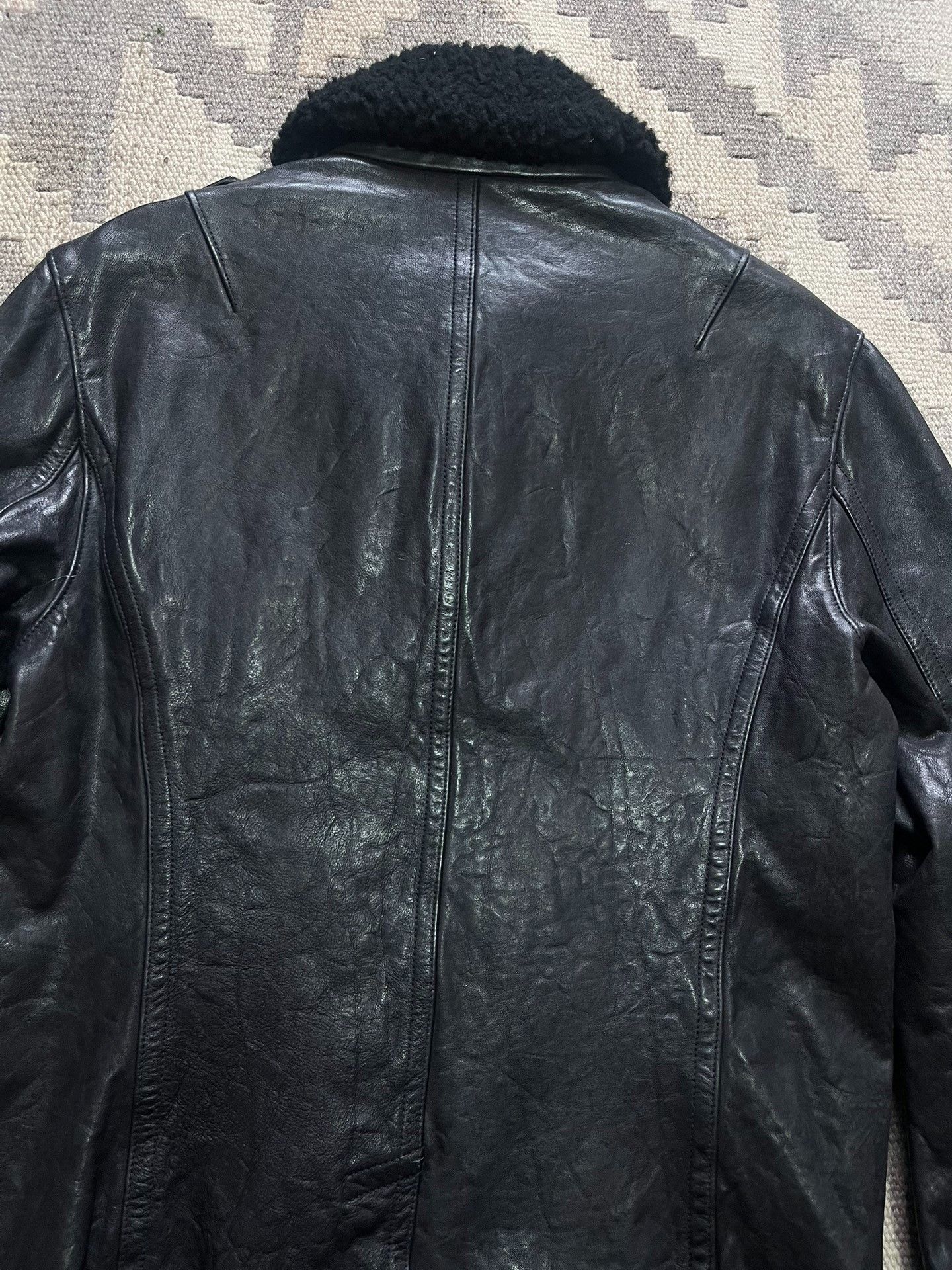 Ralph Lauren Black Label Ralph Lauren Black Label Cowhide Fur Collar Coat Size US M / EU 48-50 / 2 - 8 Thumbnail