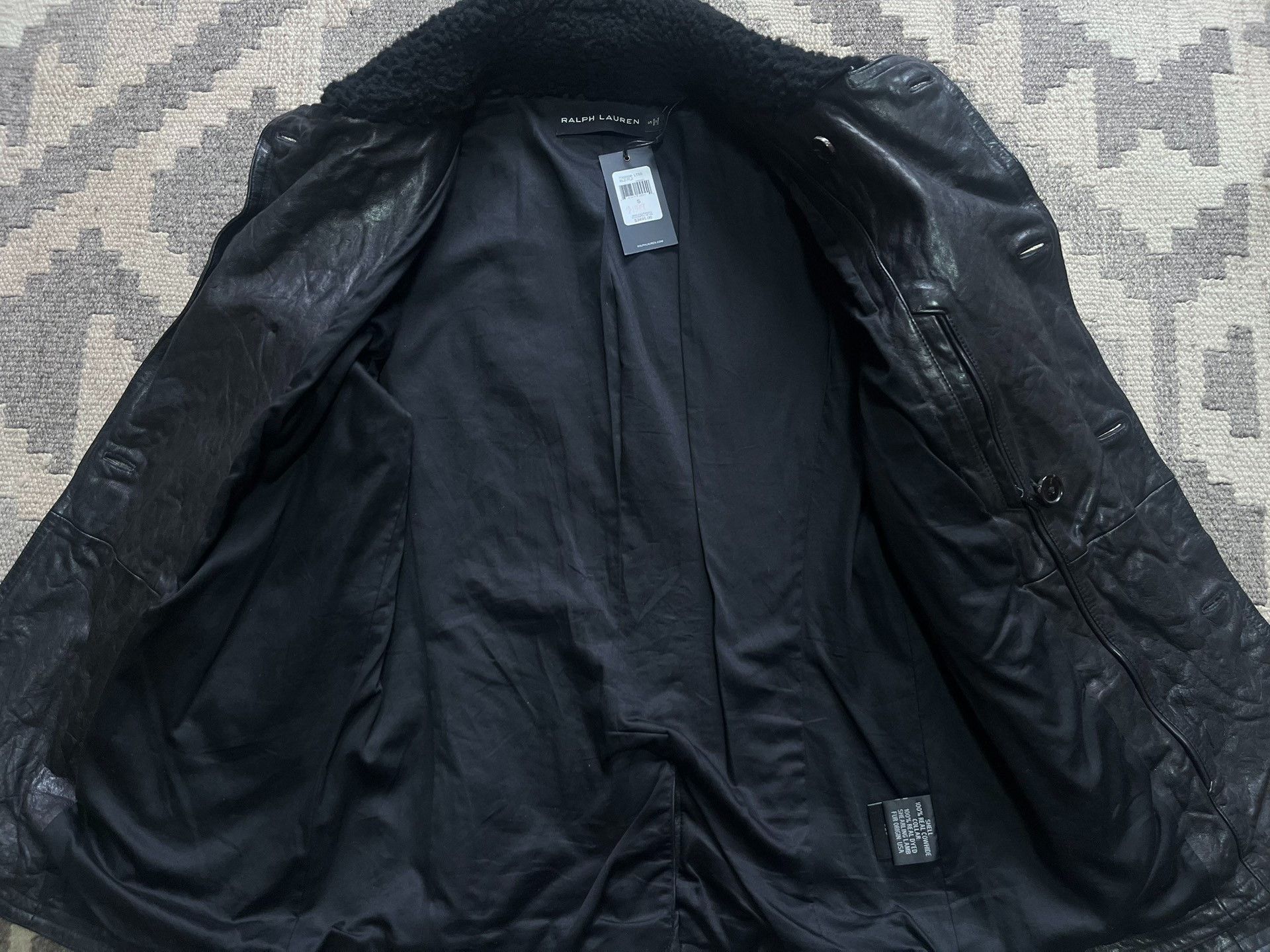Ralph Lauren Black Label Ralph Lauren Black Label Cowhide Fur Collar Coat Size US M / EU 48-50 / 2 - 5 Thumbnail