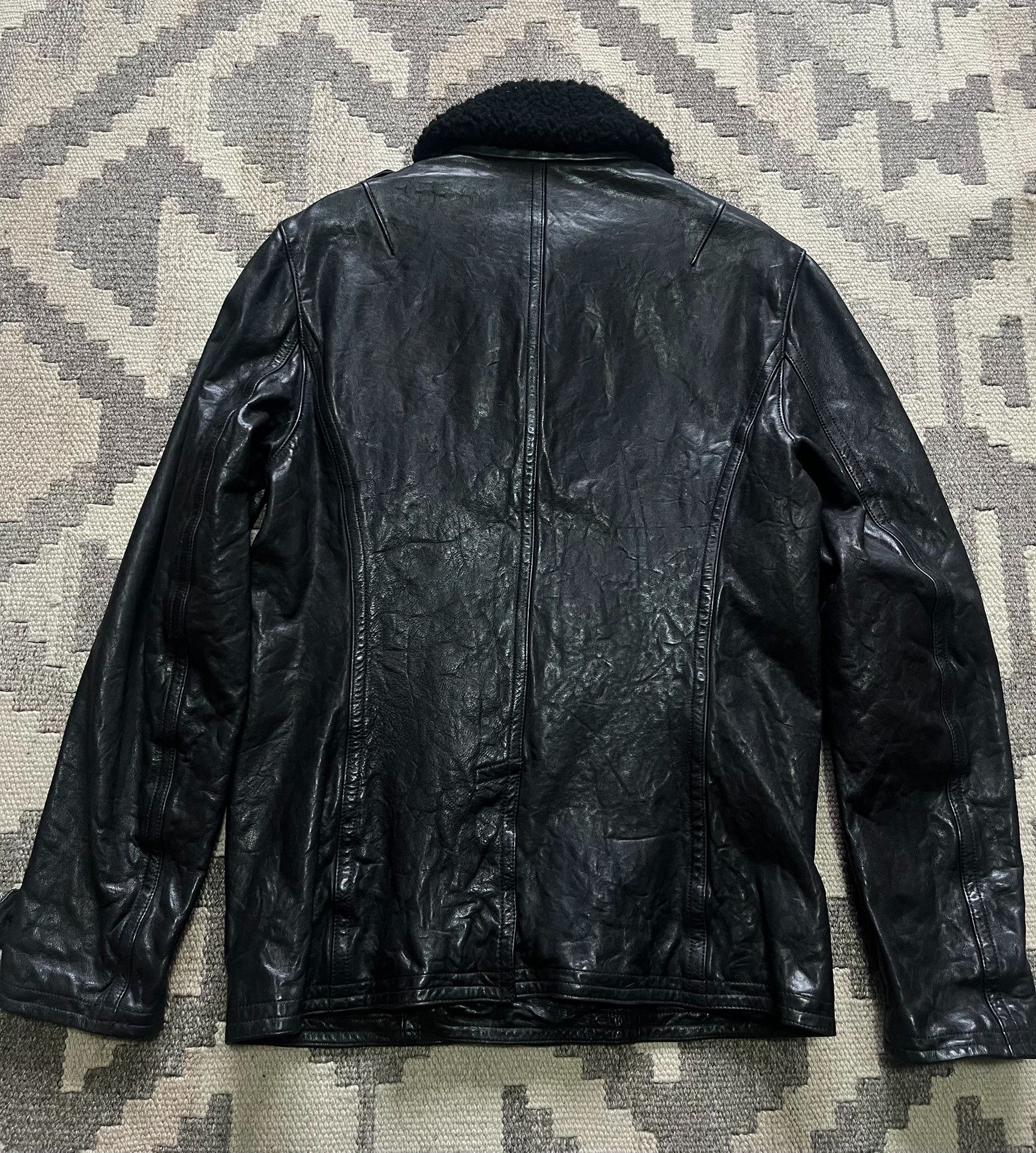 Ralph Lauren Black Label Ralph Lauren Black Label Cowhide Fur Collar Coat Size US M / EU 48-50 / 2 - 7 Thumbnail