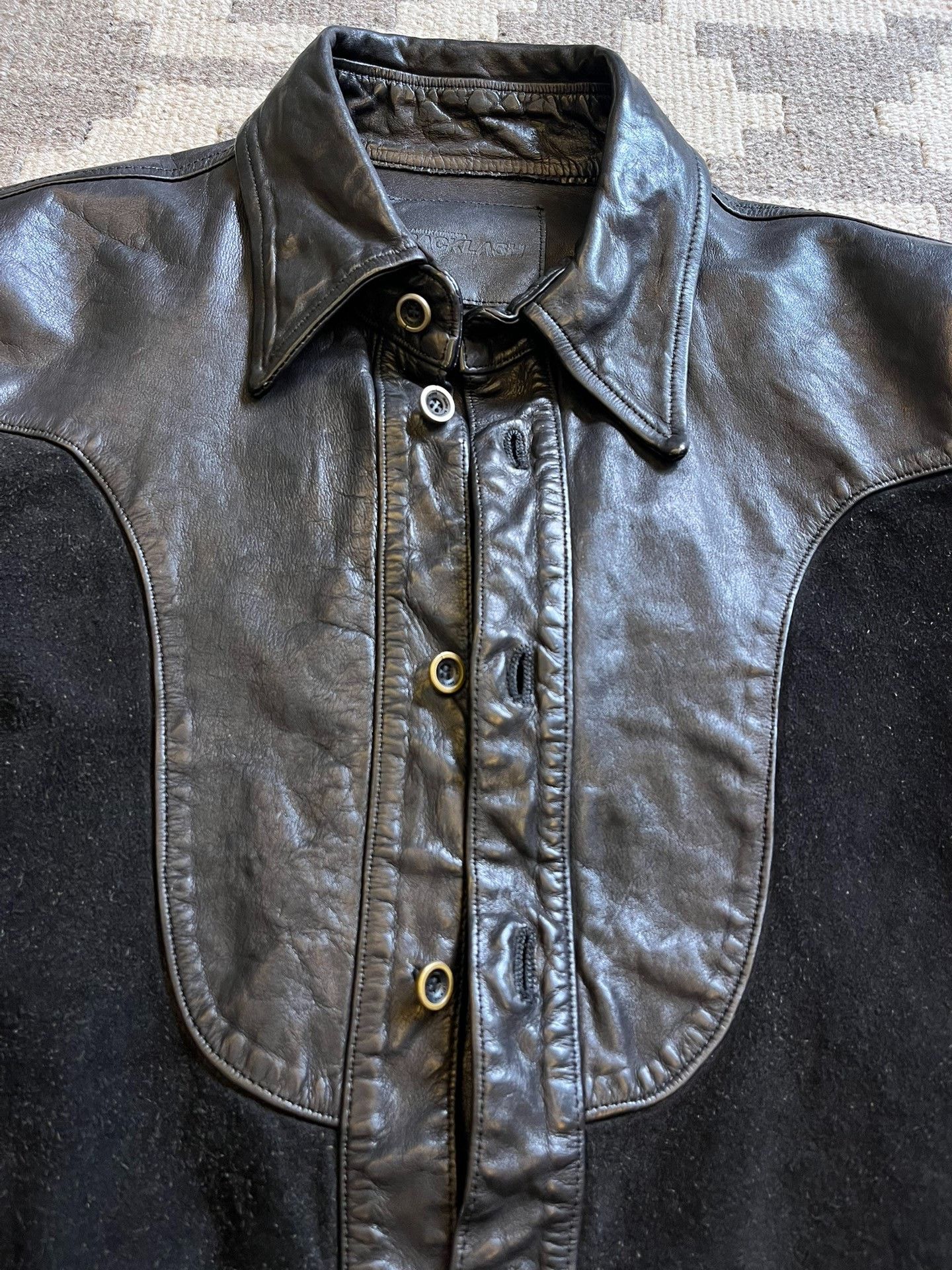 Other Backlash Western Leather Shirt Size US S / EU 44-46 / 1 - 2 Thumbnail