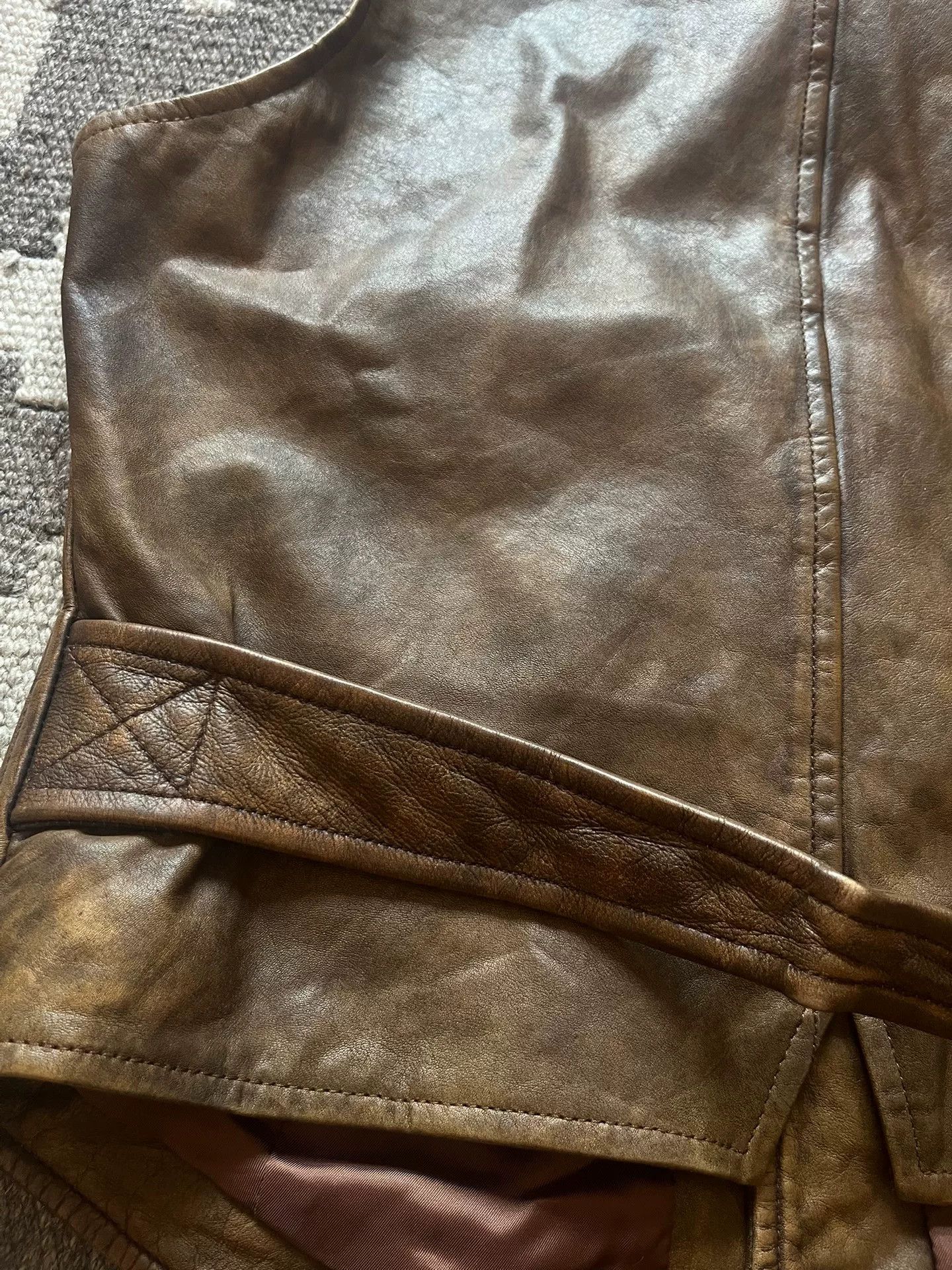 RRL Ralph Lauren Ralph Lauren Vintage Leather Hunting Vest Size US M / EU 48-50 / 2 - 8 Thumbnail