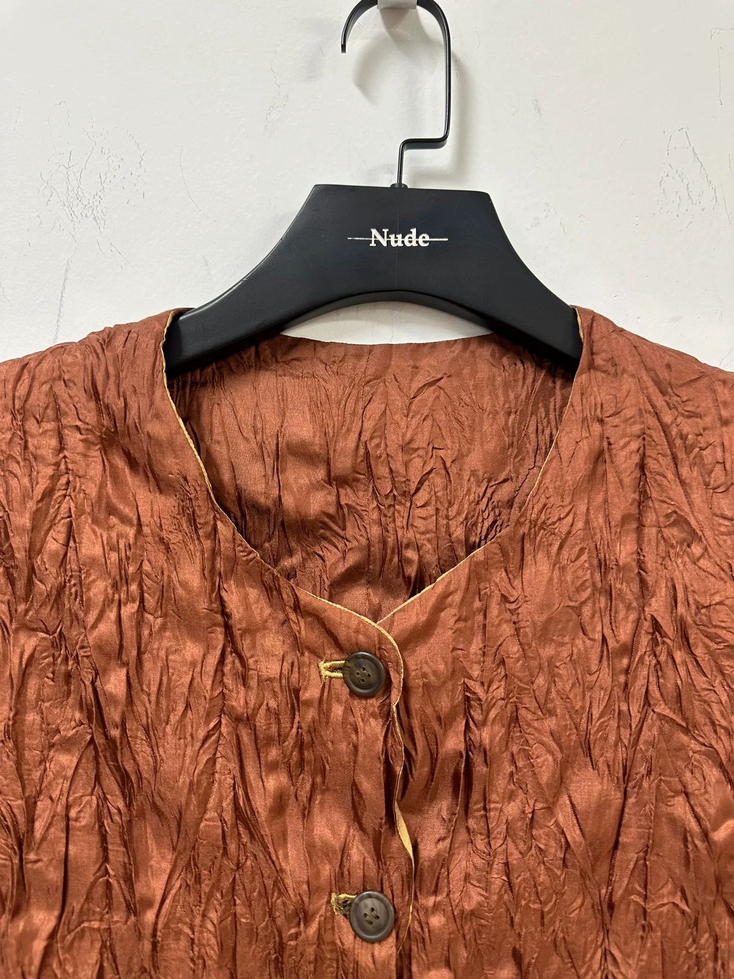 Issey Miyake Issey Miyake 90s Double-Sided Pleated Vest Size US M / EU 48-50 / 2 - 4 Thumbnail