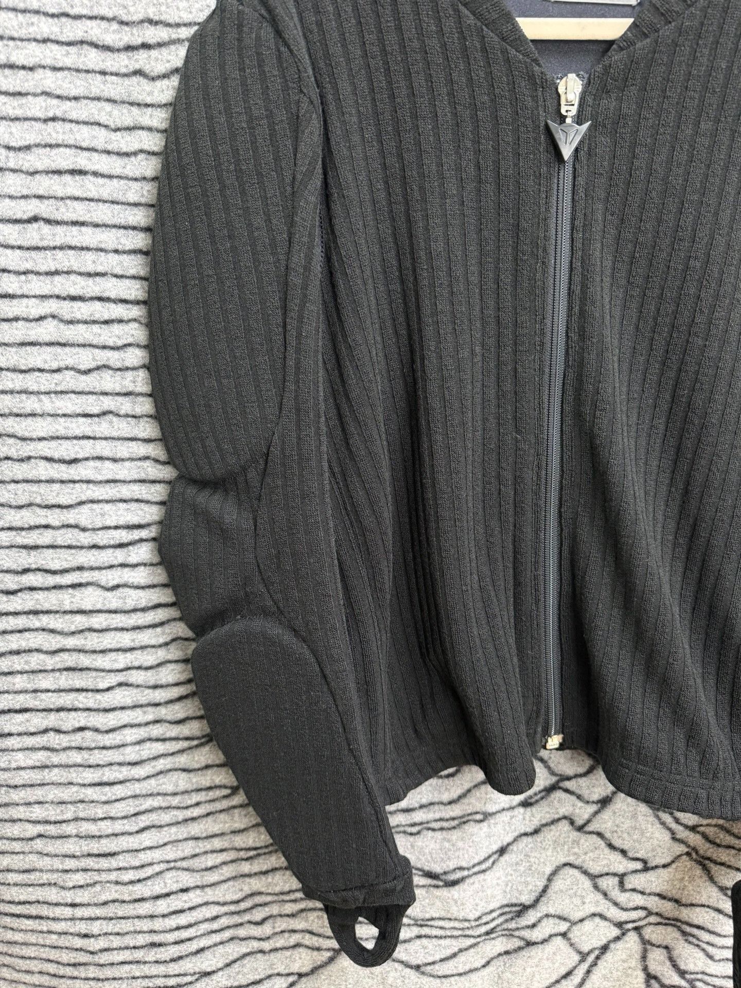 Yohji Yamamoto Yohji Yamamoto Pour Homme Biker Armor Knit Jacket Size US M / EU 48-50 / 2 - 3 Thumbnail