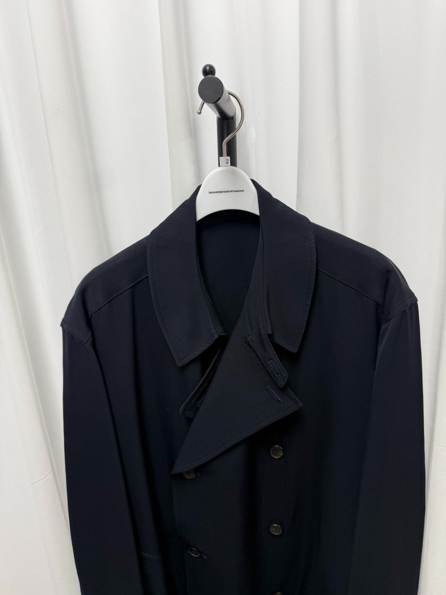 Yohji Yamamoto Yohji Yamamoto Y's Men's Wool Navy Coat Size US M / EU 48-50 / 2 - 3 Thumbnail