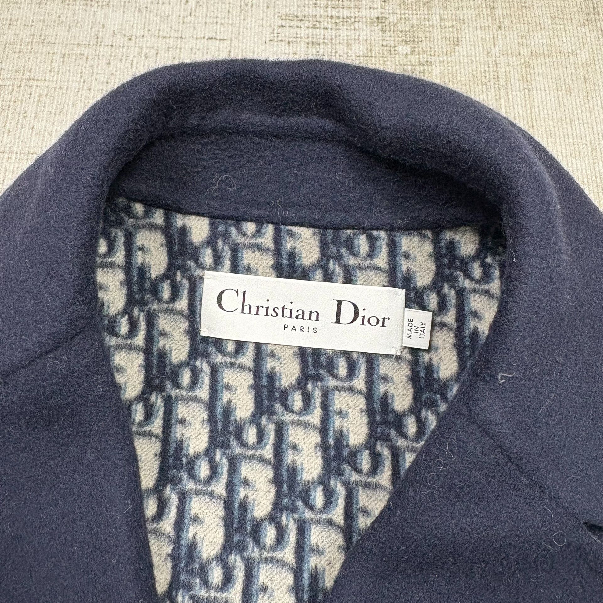 Dior DIOR SS23 Double-Face Wool Oblique Print Coat Size M / US 6-8 / IT 42-44 - 2 Thumbnail